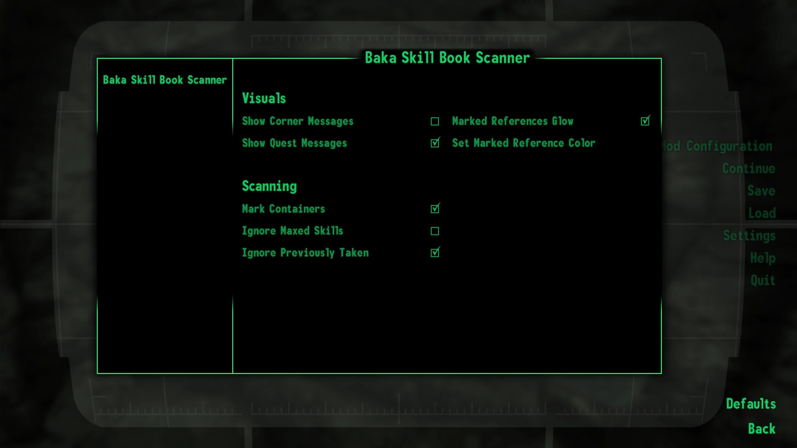 Baka Skill Book Scanner mod for Fallout: New Vegas