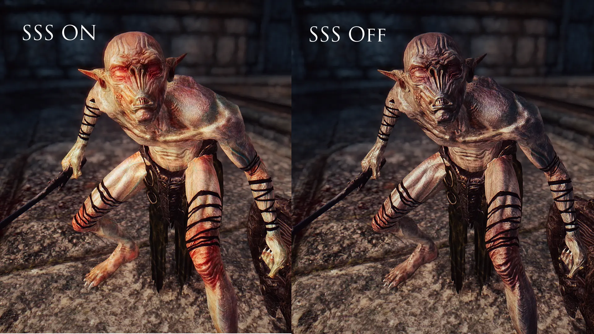 Realistic Skin Shaders - Falmer and Hagravens mod for The Elder Scrolls V: Skyrim Special Edition