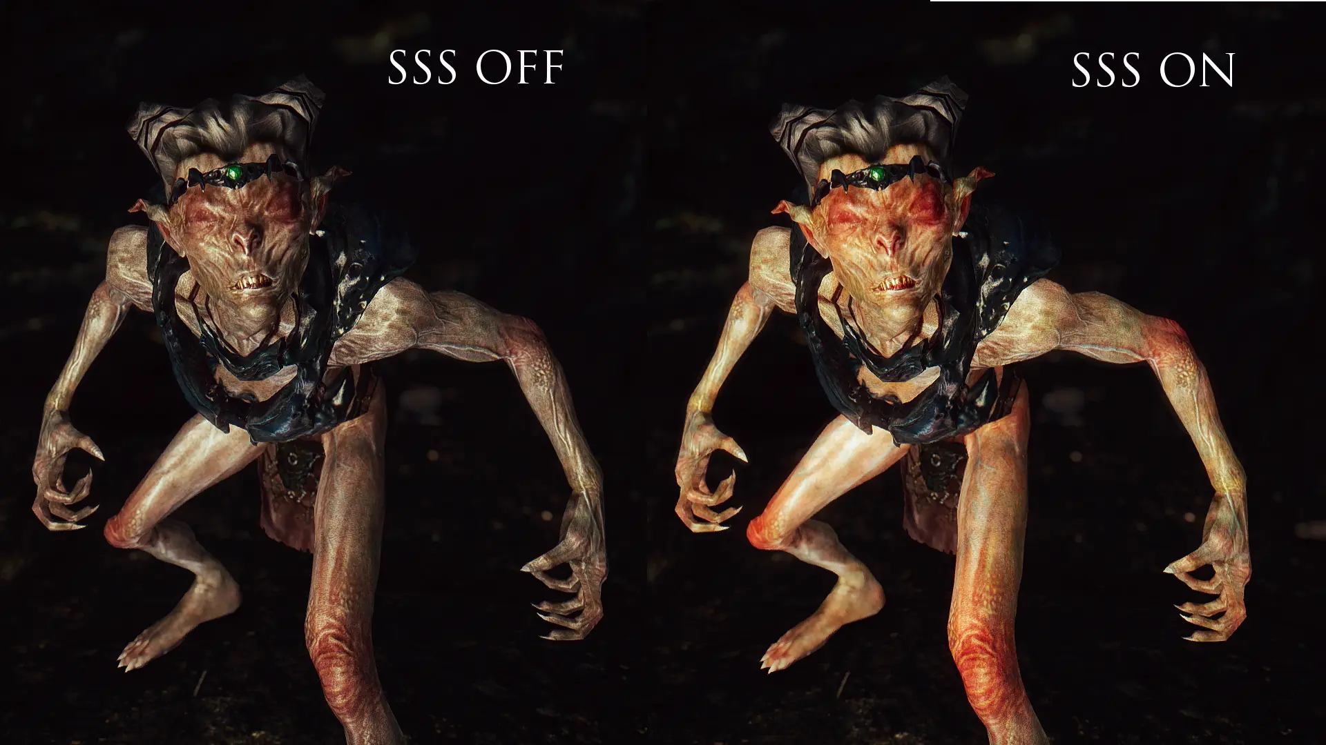 Realistic Skin Shaders - Falmer and Hagravens mod for The Elder Scrolls V: Skyrim Special Edition