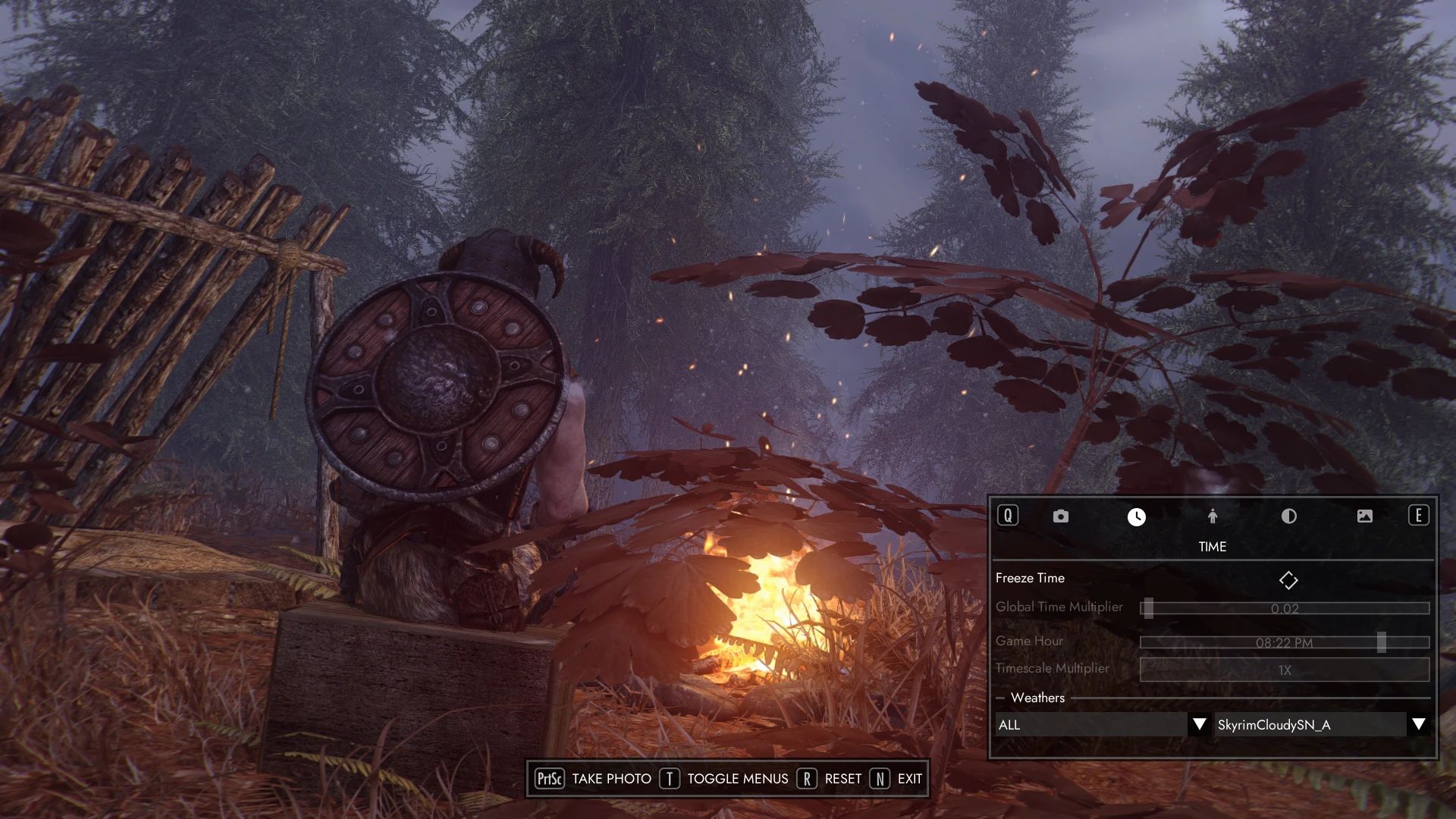 Photo Mode mod for The Elder Scrolls V: Skyrim Special Edition