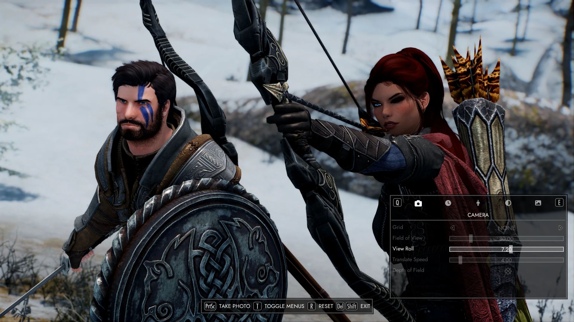 Photo Mode mod for The Elder Scrolls V: Skyrim Special Edition