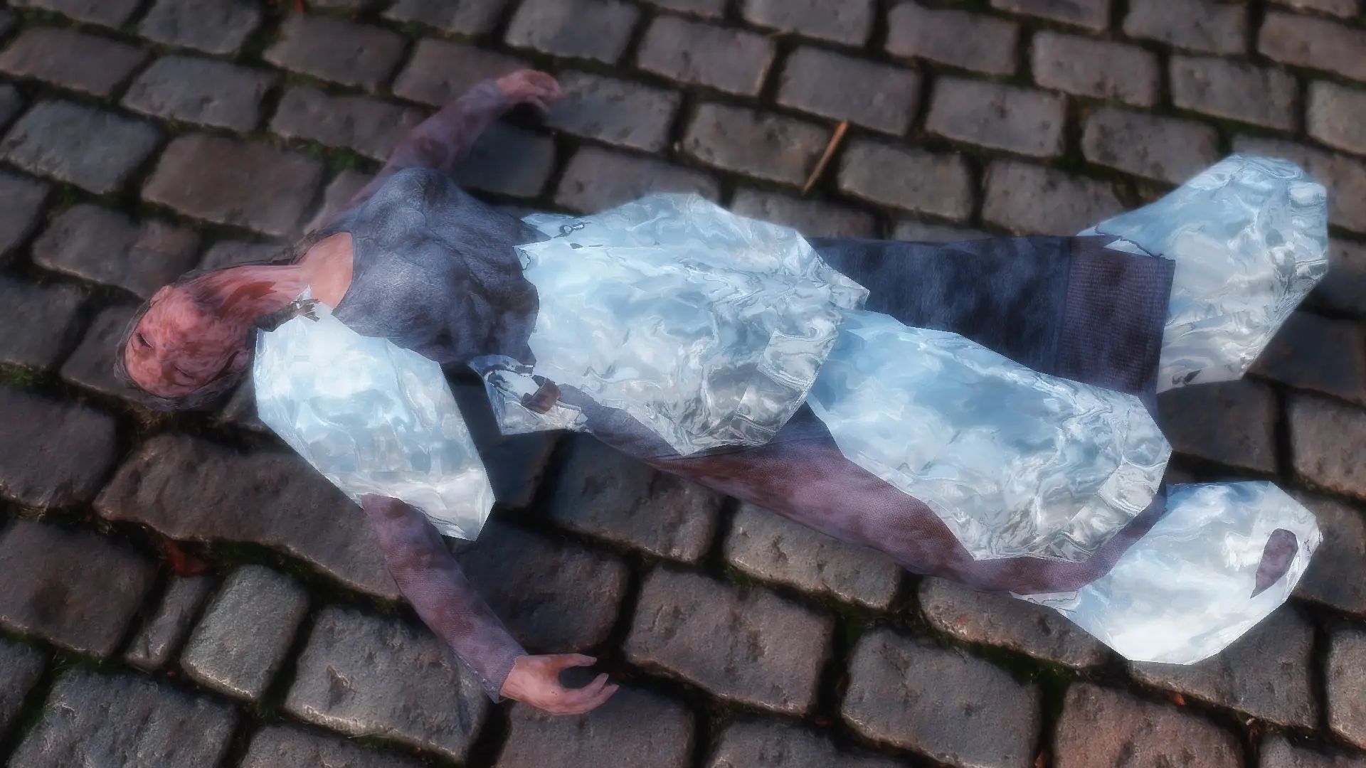 Refracting Ice Form Debris mod for The Elder Scrolls V: Skyrim Special Edition