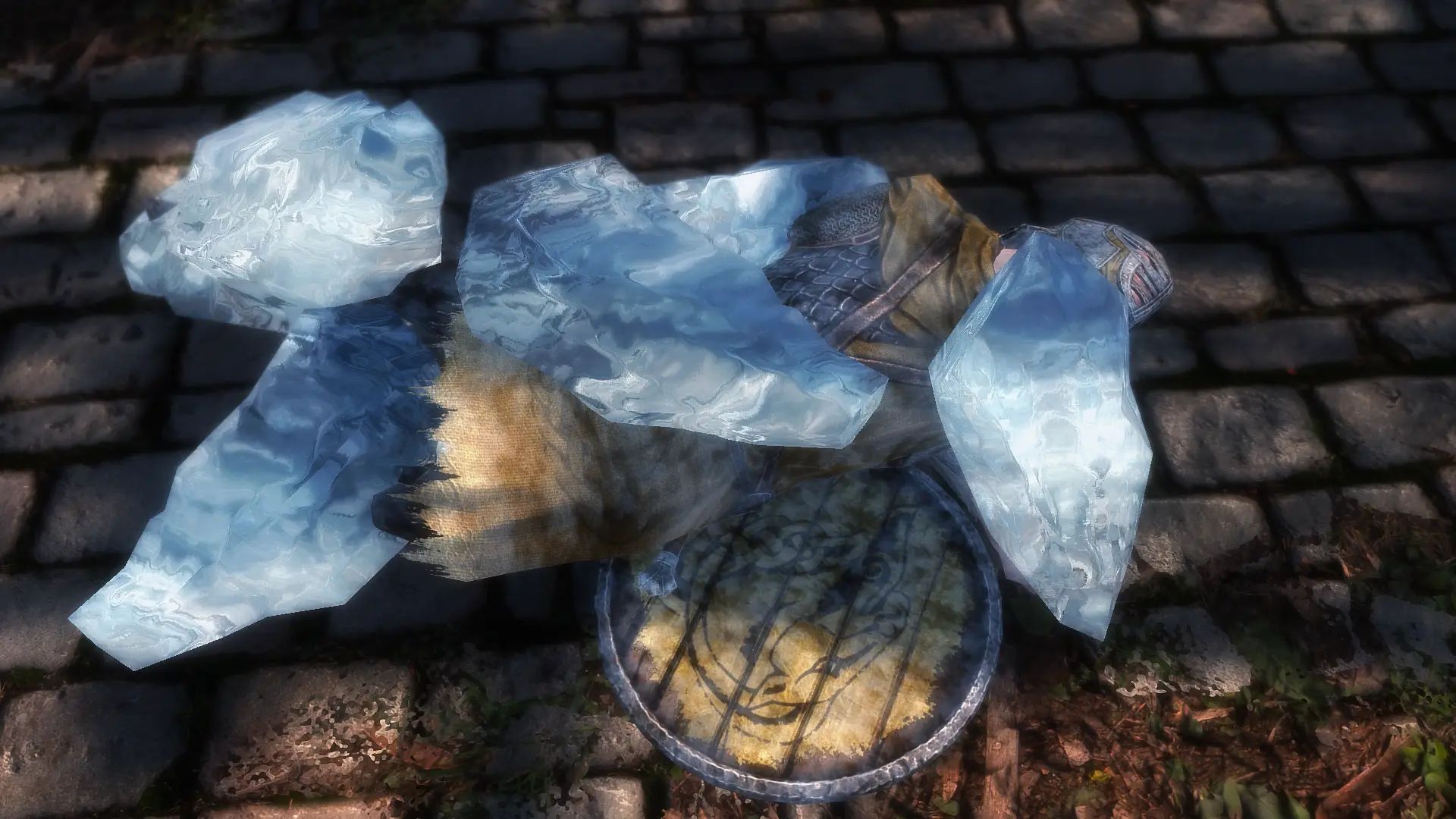 Refracting Ice Form Debris mod for The Elder Scrolls V: Skyrim Special Edition