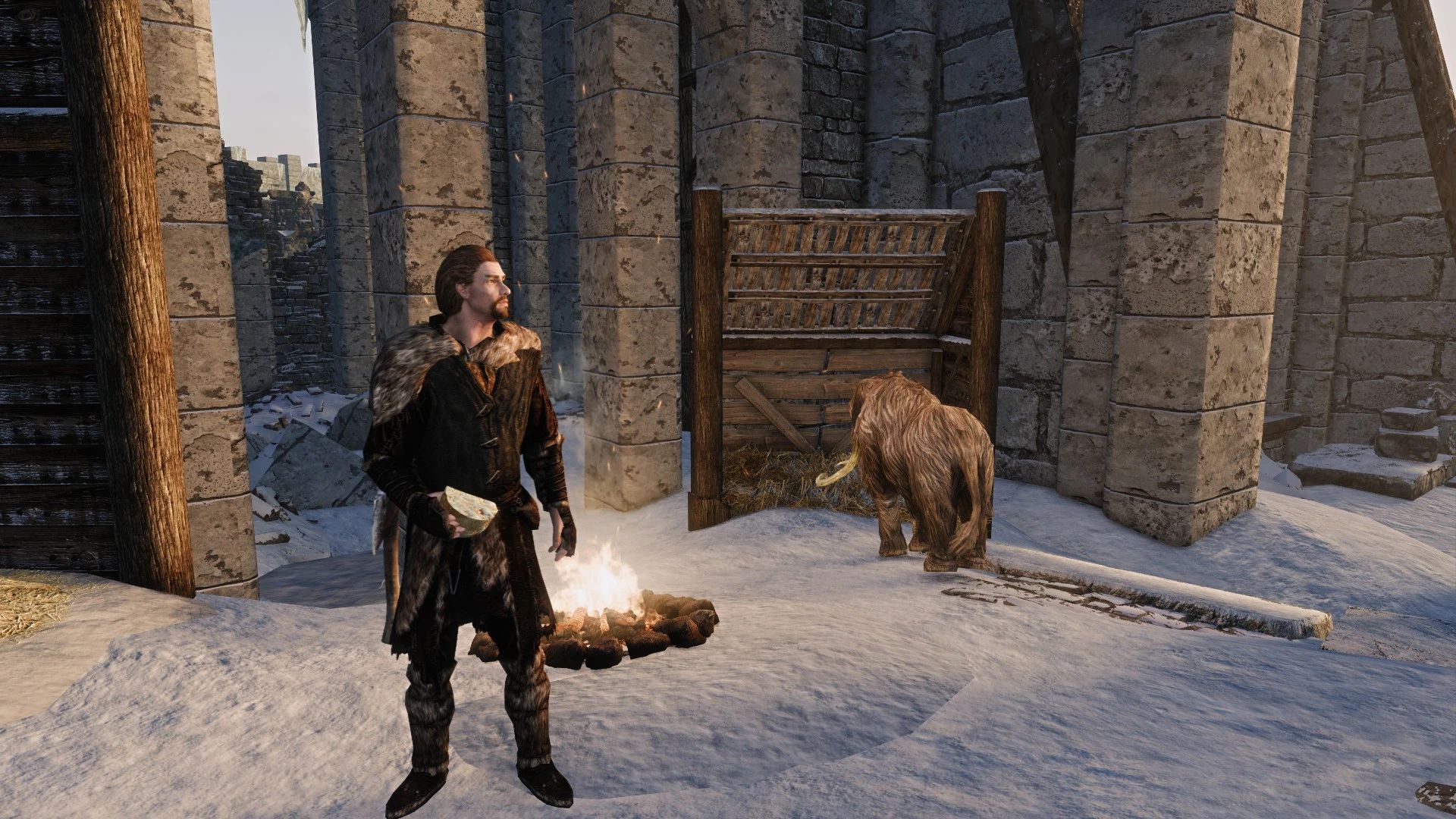 Mana - The Pocket Mammoth Pet mod for The Elder Scrolls V: Skyrim Special Edition