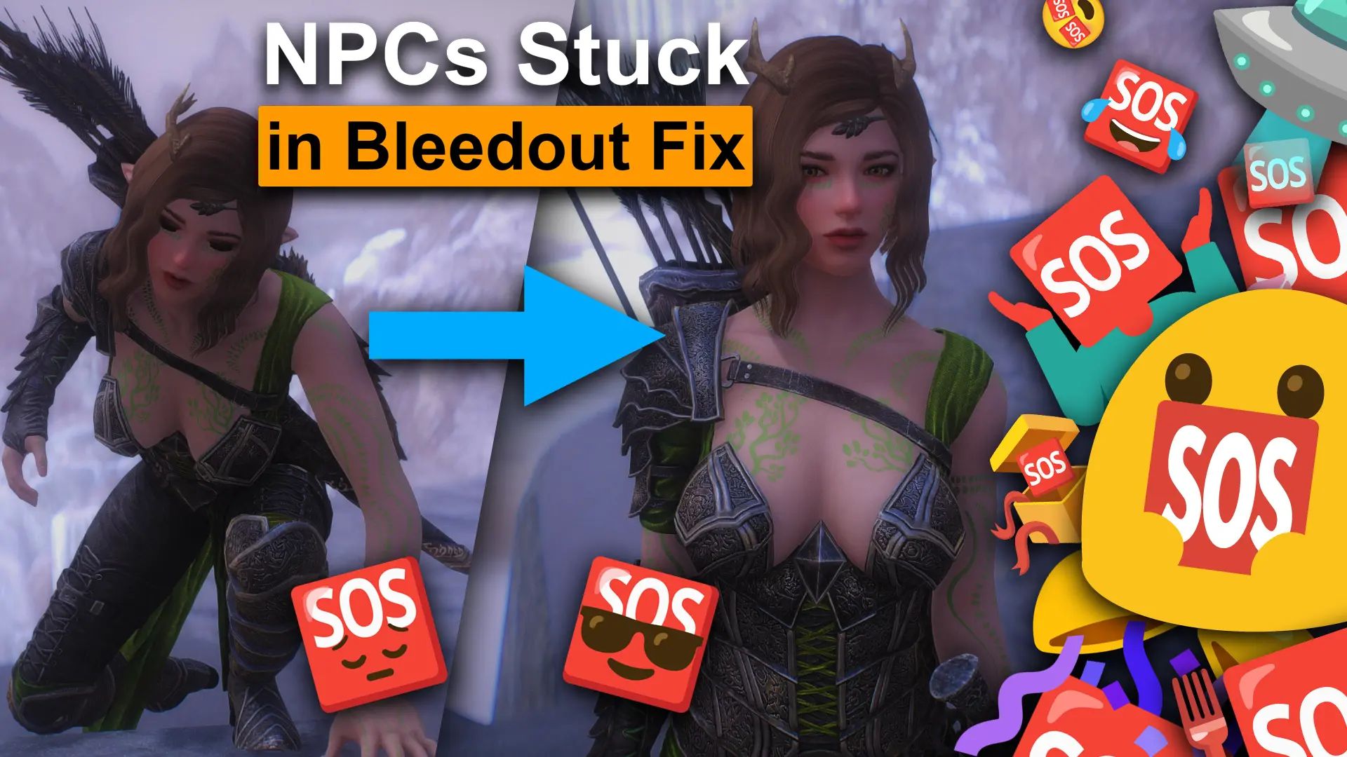 NPC Stuck in Bleedout fix mod for The Elder Scrolls V: Skyrim Special Edition