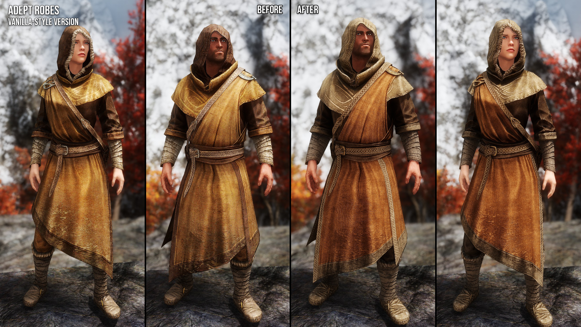 Robes Retexture SE mod for The Elder Scrolls V: Skyrim Special Edition