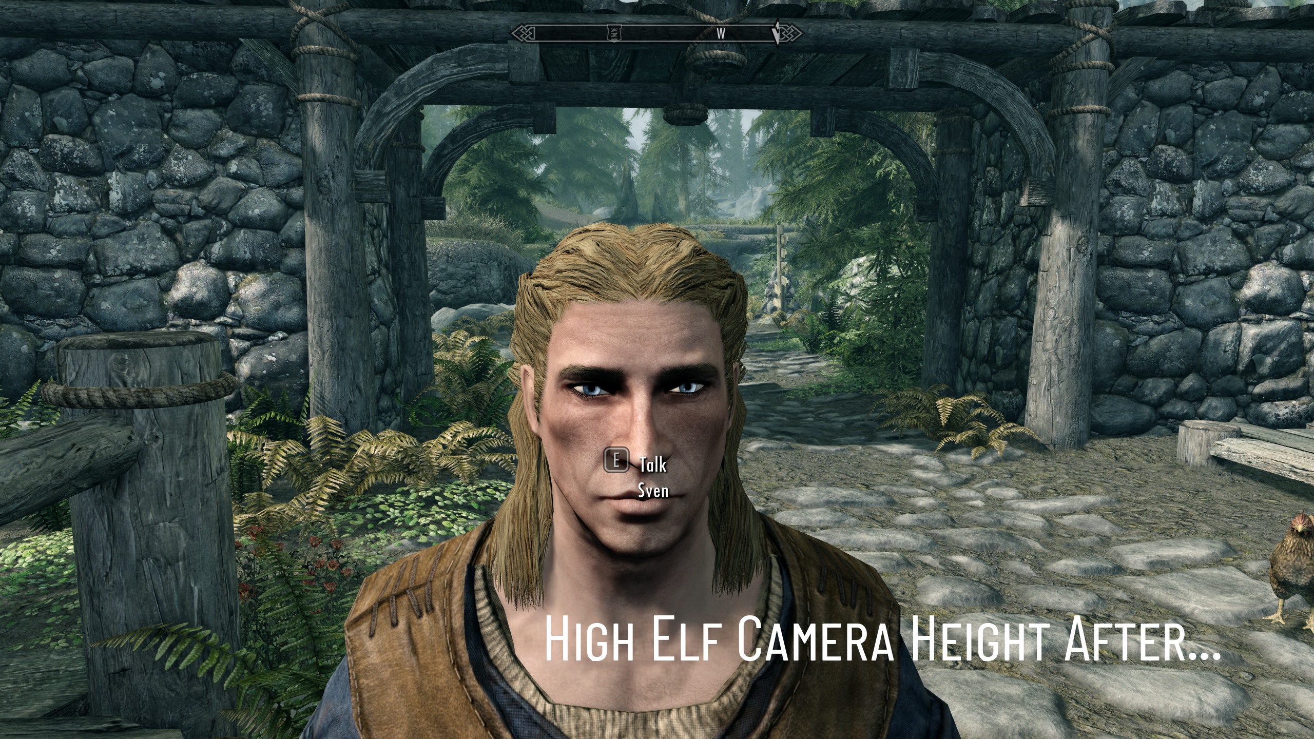 First Person Camera Height Fix mod for The Elder Scrolls V: Skyrim Special Edition