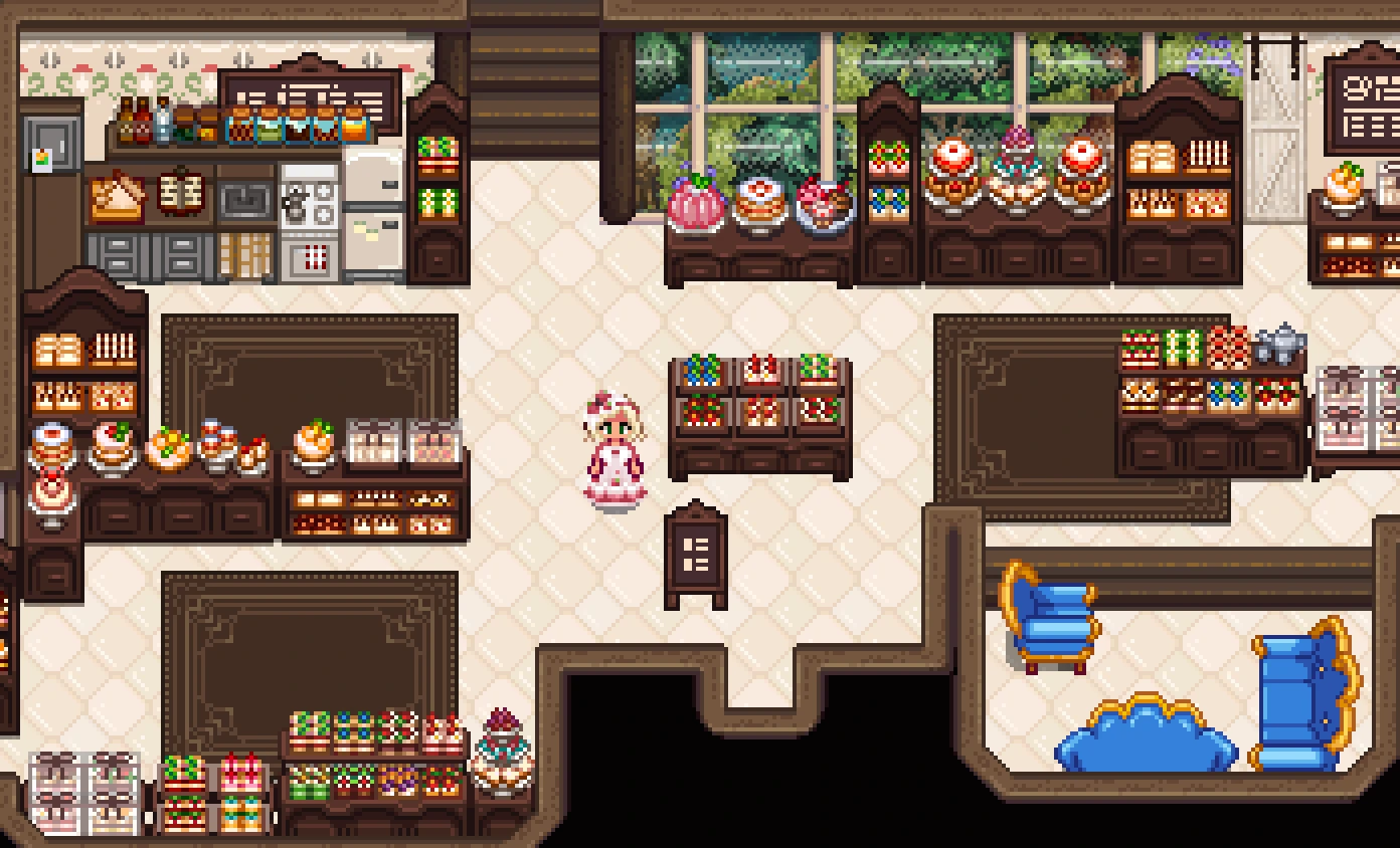 HxW Boutique Bakery mod for Stardew Valley