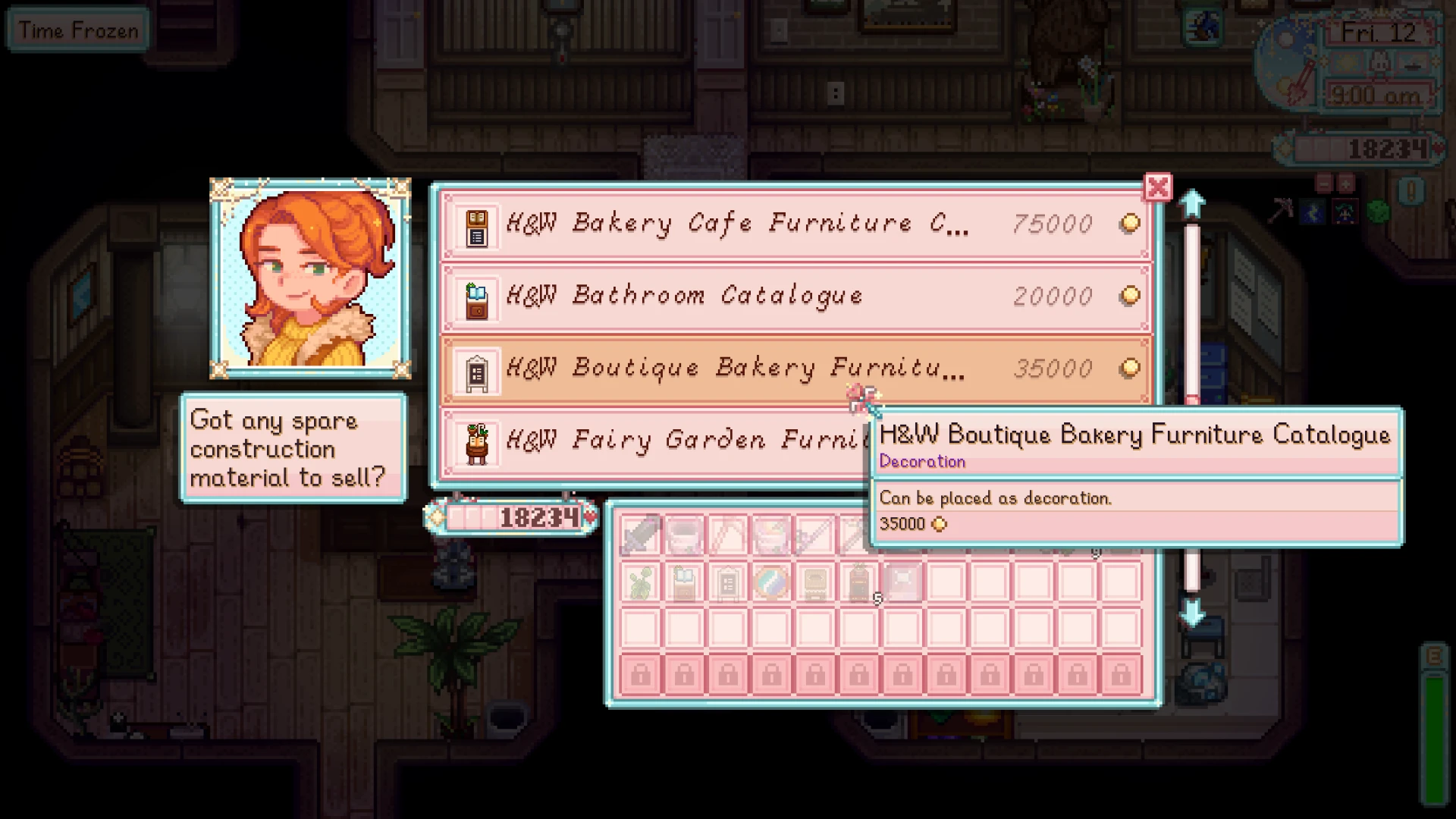HxW Boutique Bakery mod for Stardew Valley