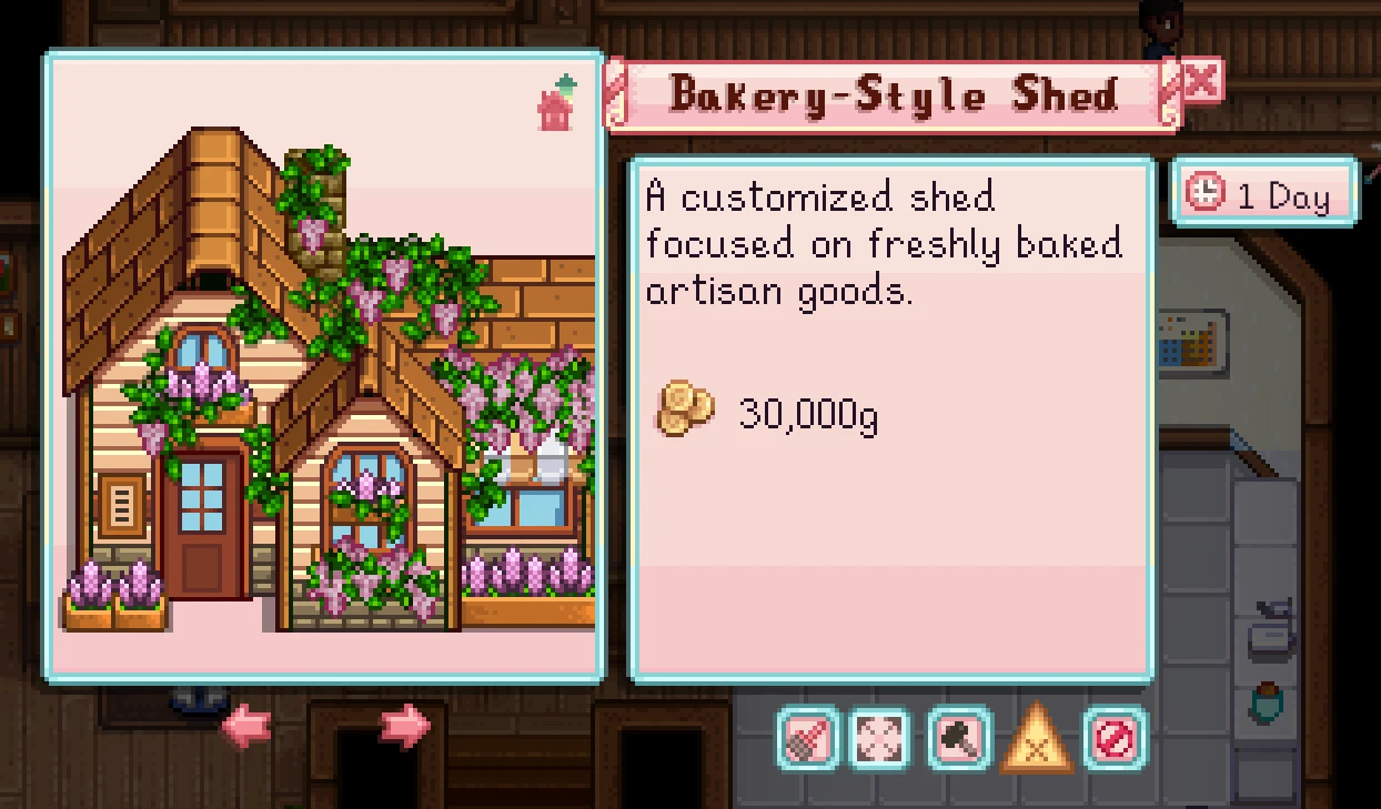 HxW Buildable Bakery mod for Stardew Valley
