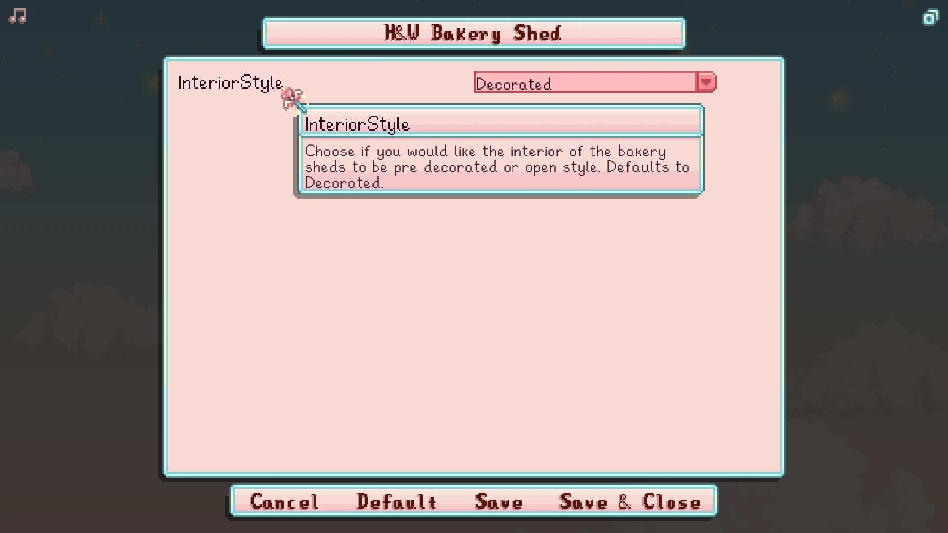 HxW Buildable Bakery mod for Stardew Valley