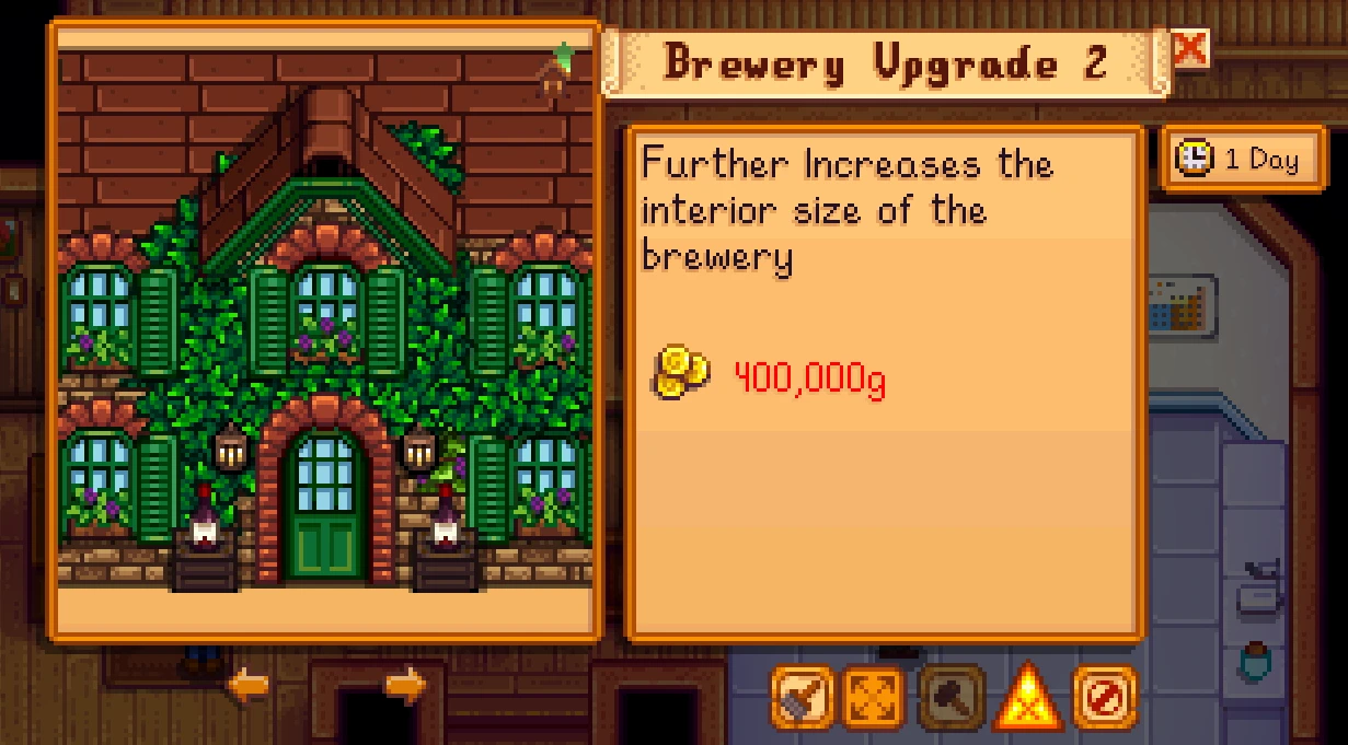 HxW Buildable Brewery mod for Stardew Valley