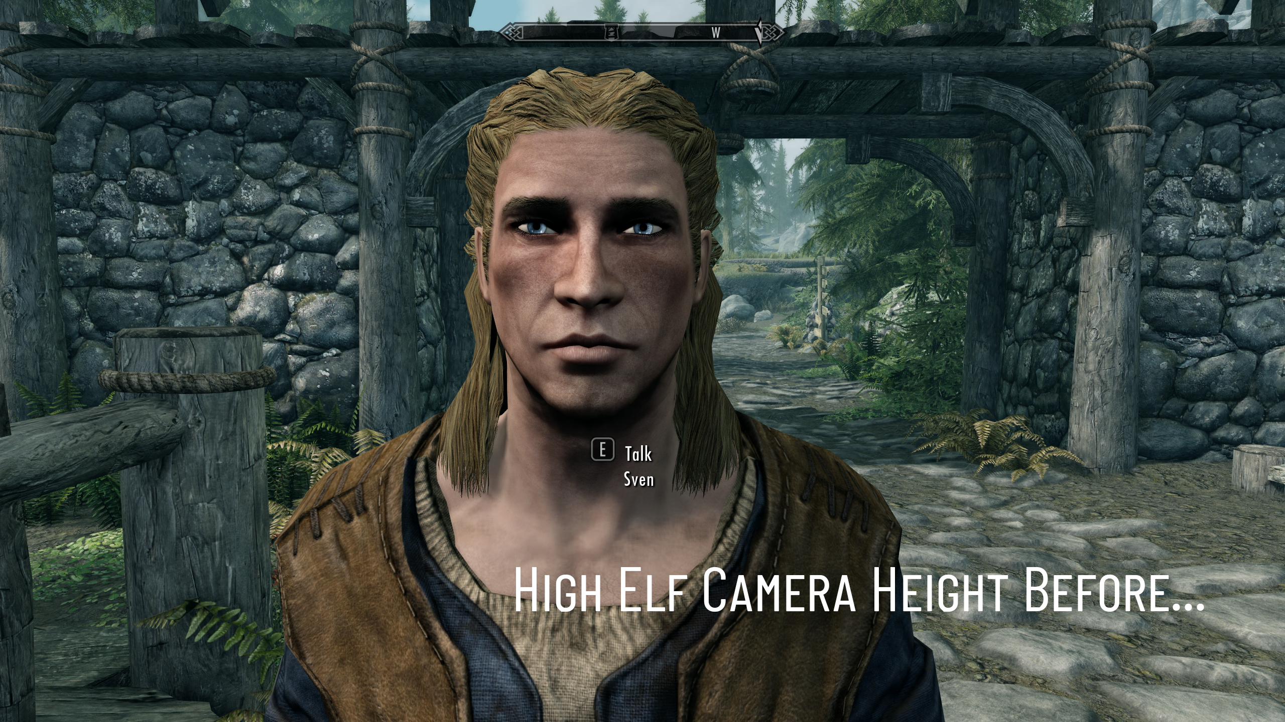 First Person Camera Height Fix mod for The Elder Scrolls V: Skyrim Special Edition