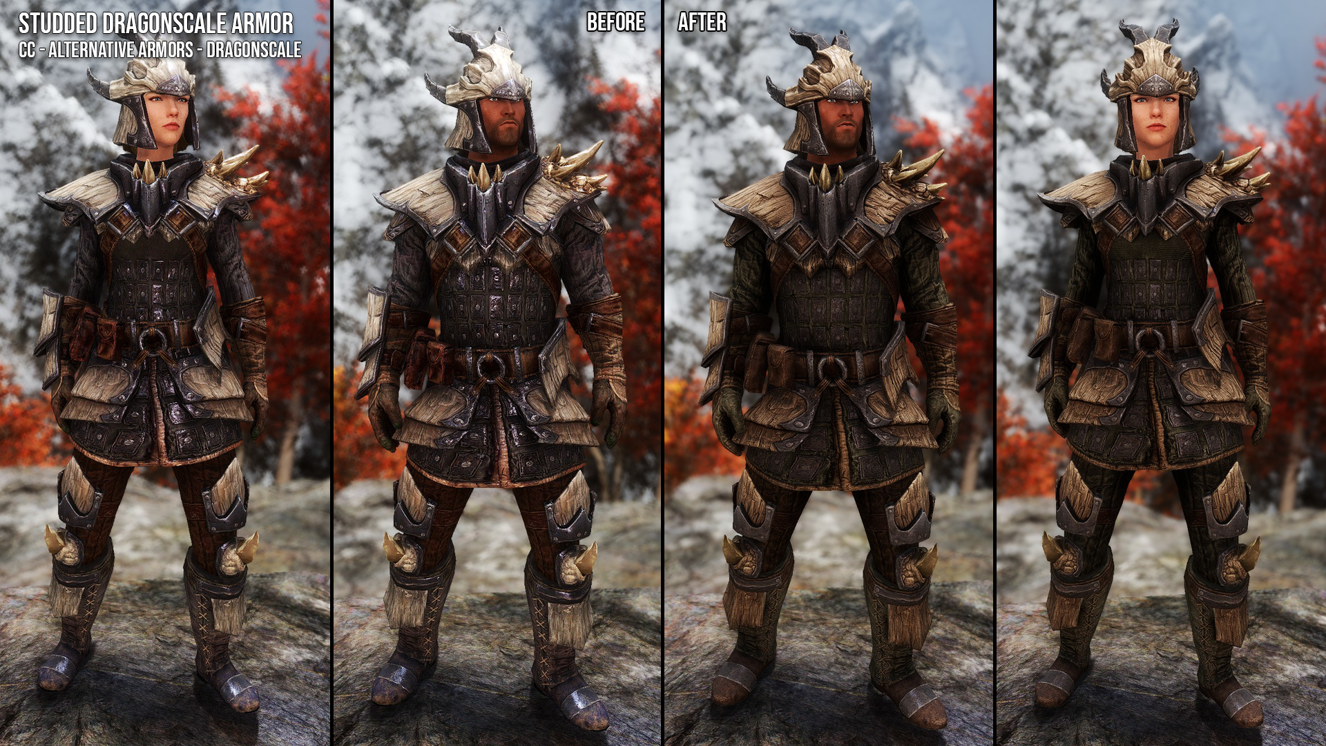 Dragon Armors and Weapons Retexture SE mod for The Elder Scrolls V: Skyrim Special Edition