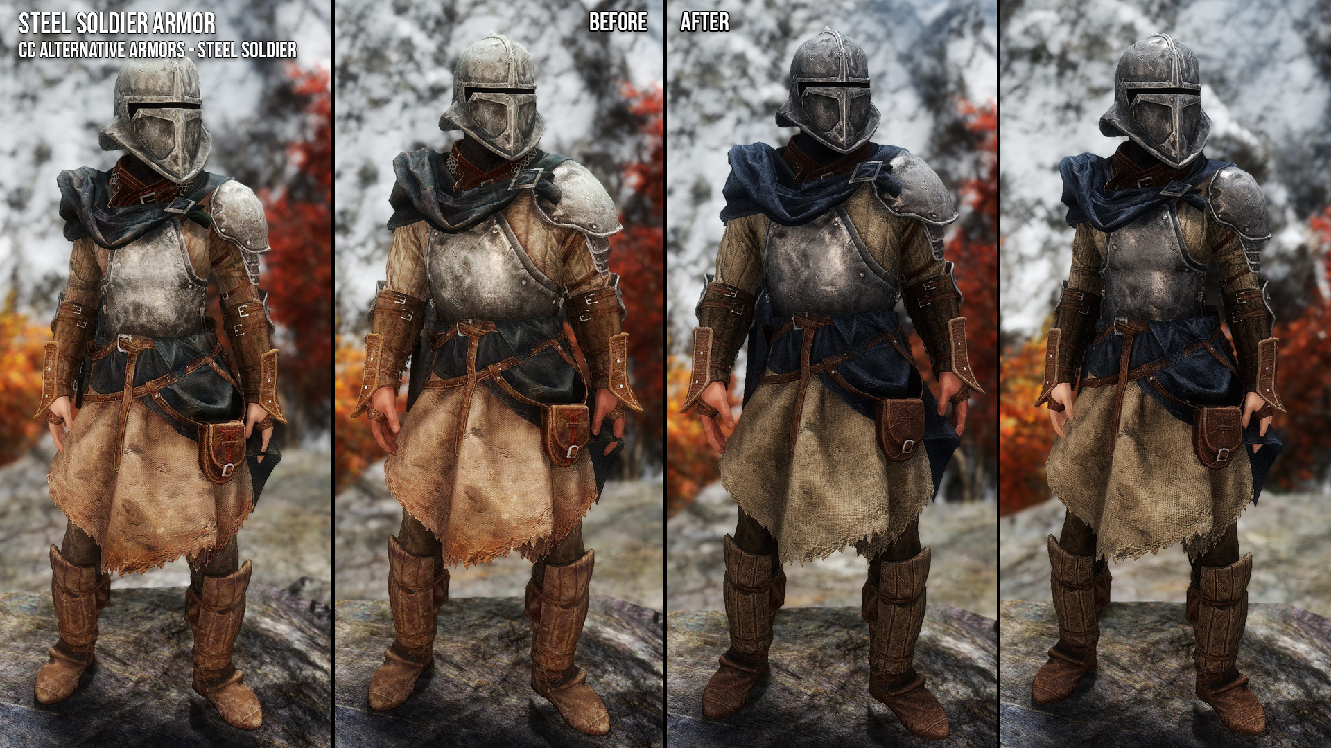 Steel Armors and Weapons Retexture SE mod for The Elder Scrolls V: Skyrim Special Edition