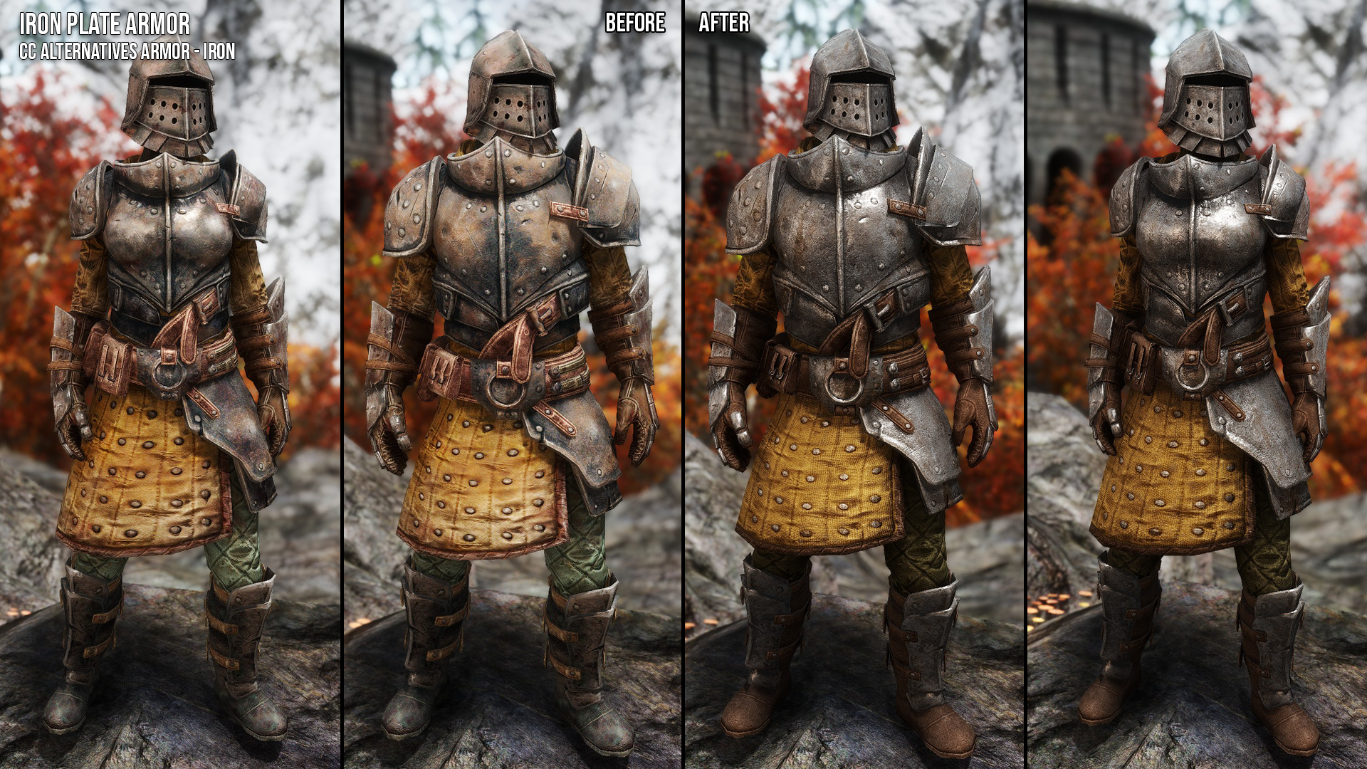 Iron Armors and Weapons Retexture SE mod for The Elder Scrolls V: Skyrim Special Edition