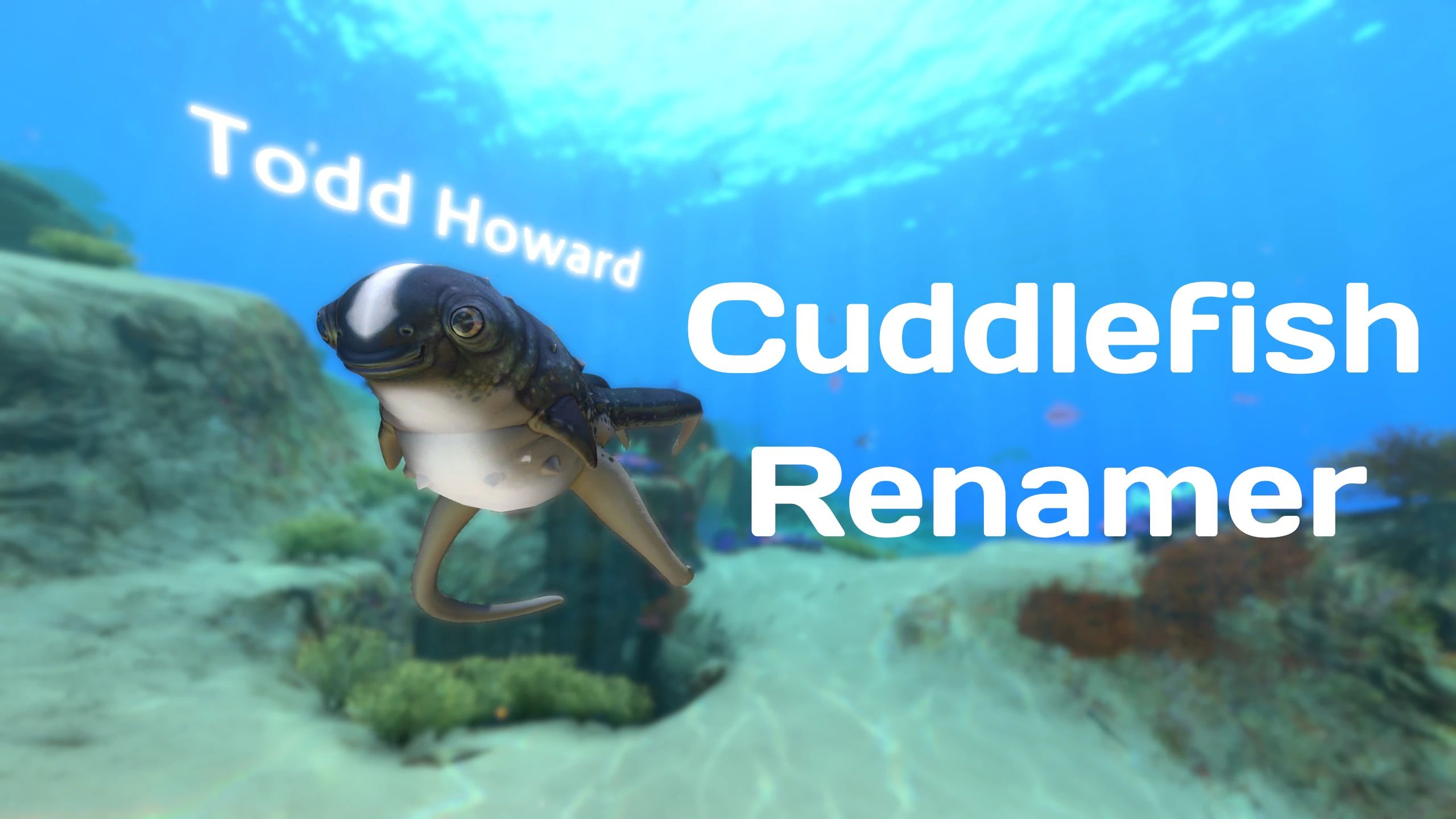 Cuddlefish Renamer mod for Subnautica