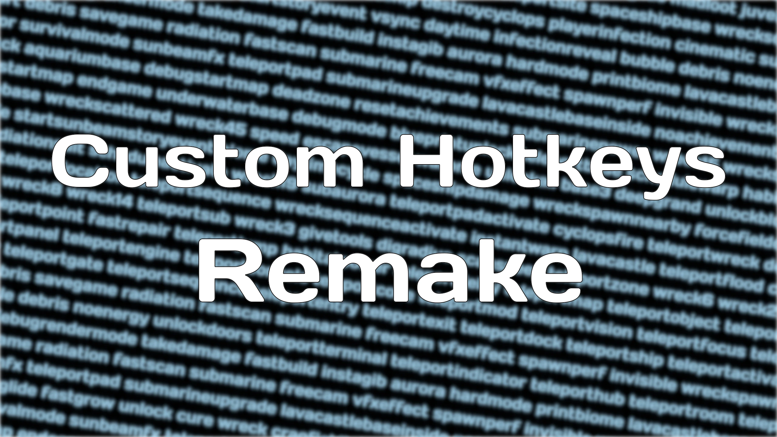Custom Hotkeys Remake mod for Subnautica