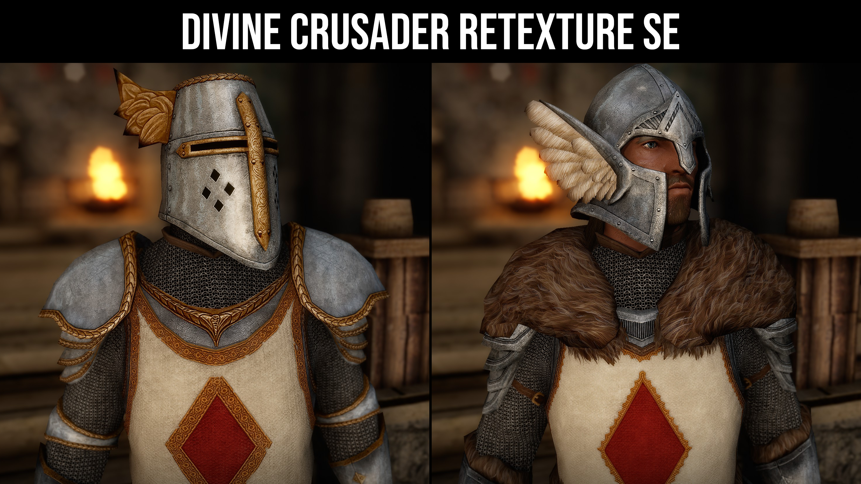 Divine Crusader Retexture SE mod for The Elder Scrolls V: Skyrim Special Edition