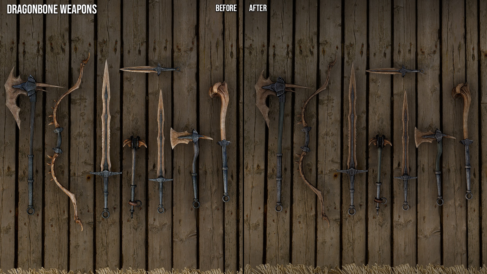 Dragon Armors and Weapons Retexture SE mod for The Elder Scrolls V: Skyrim Special Edition