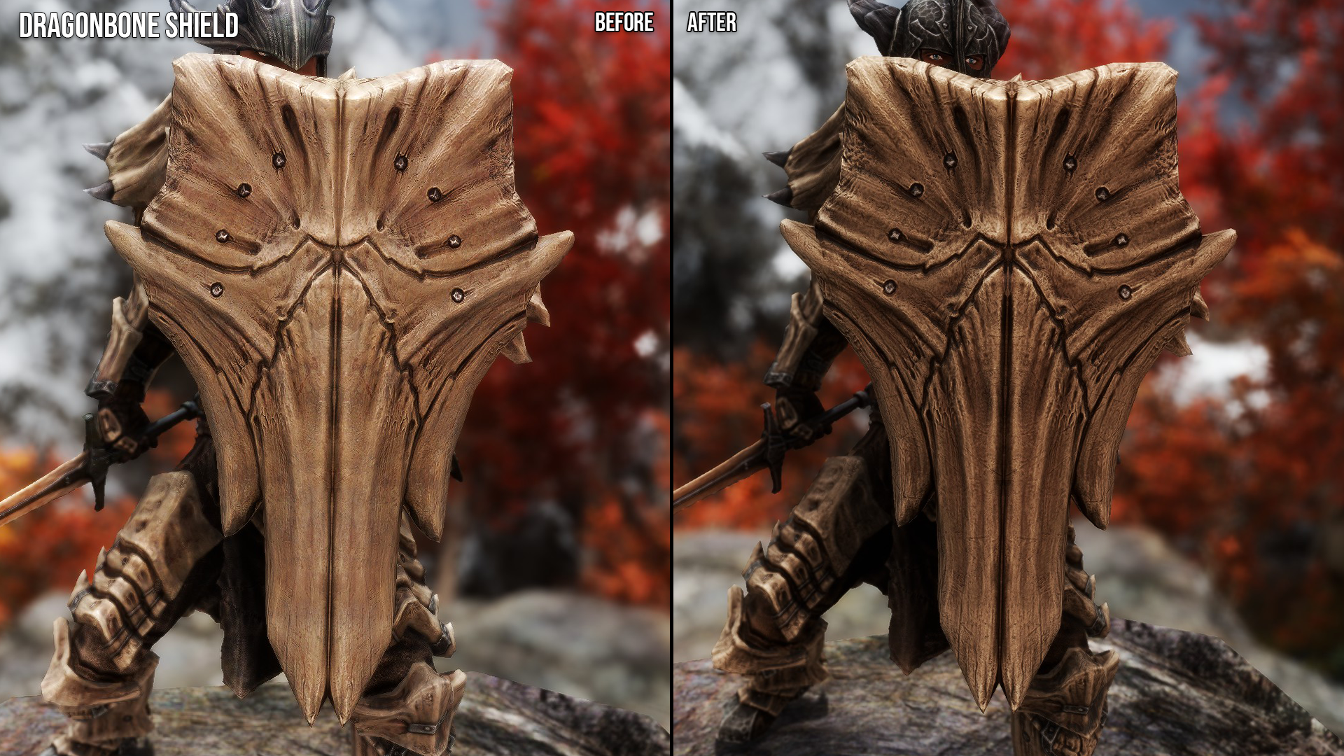Dragon Armors and Weapons Retexture SE mod for The Elder Scrolls V: Skyrim Special Edition