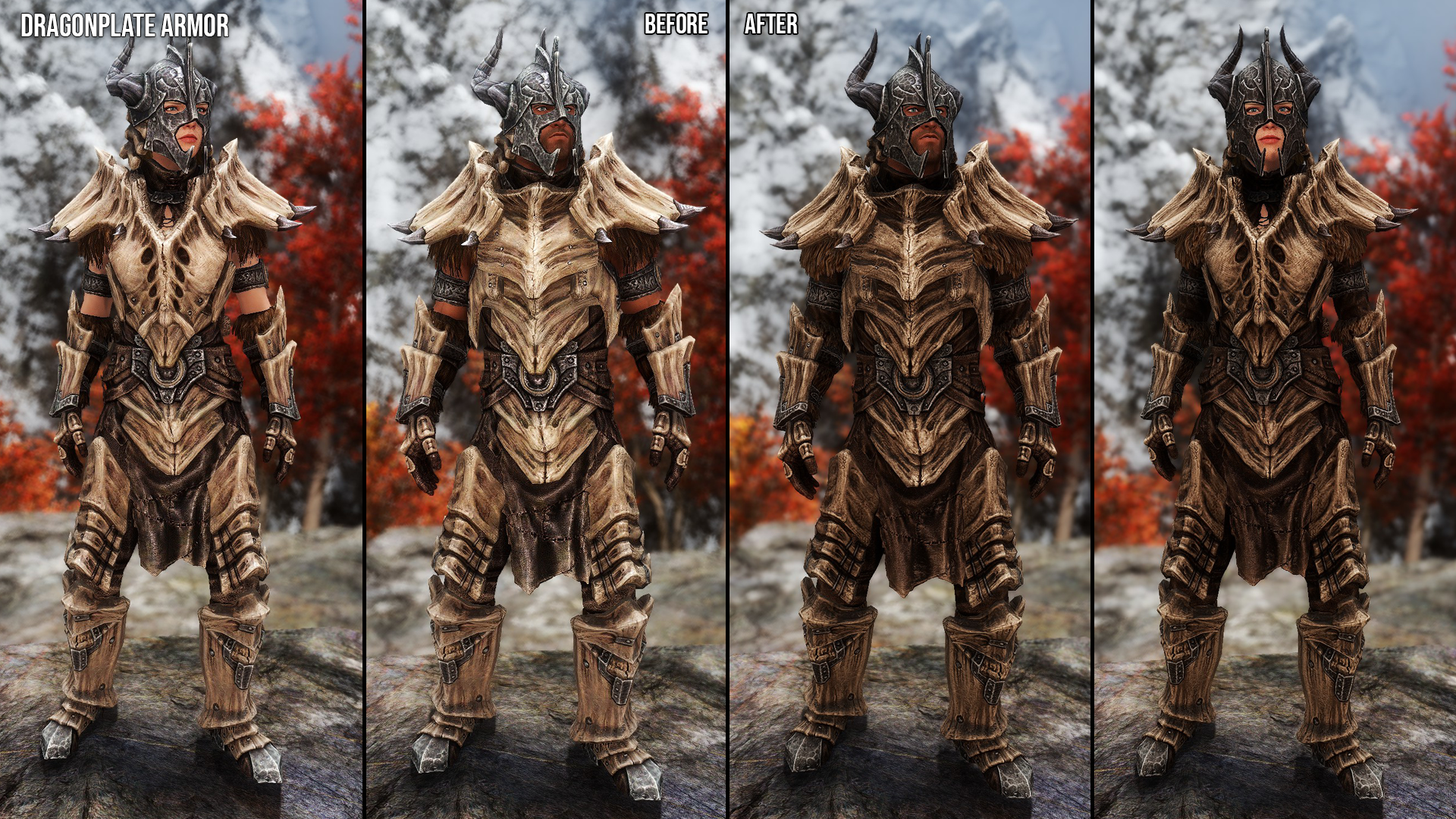 Dragon Armors and Weapons Retexture SE mod for The Elder Scrolls V: Skyrim Special Edition