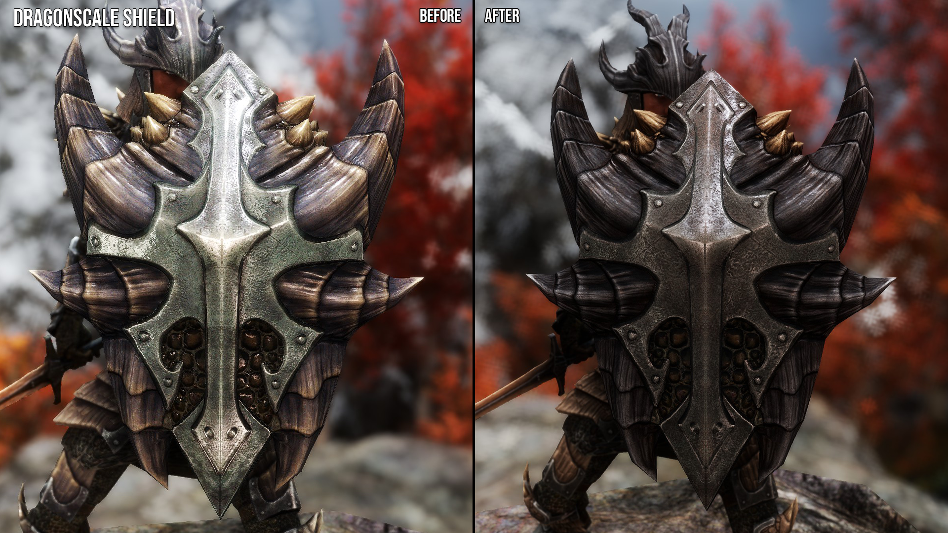 Dragon Armors and Weapons Retexture SE mod for The Elder Scrolls V: Skyrim Special Edition