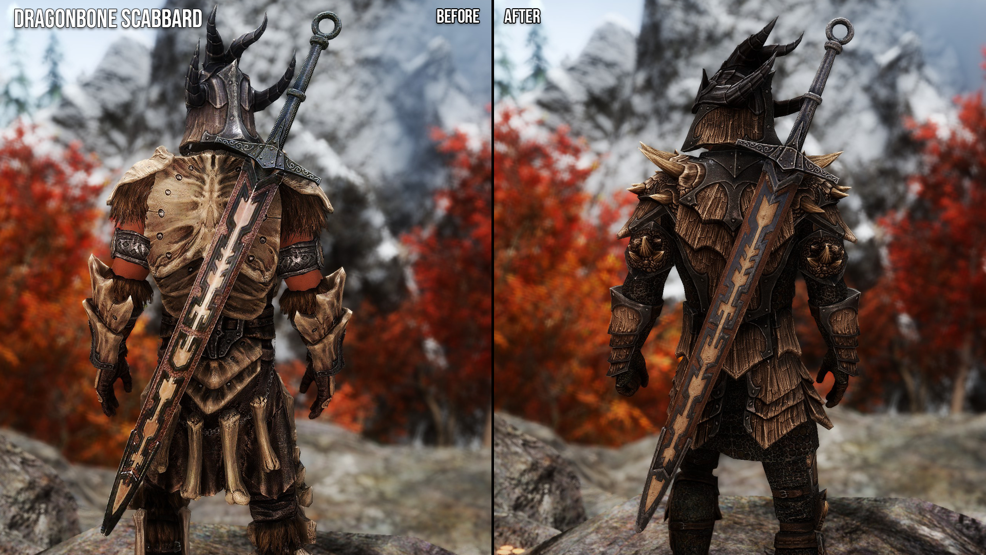 Dragon Armors and Weapons Retexture SE mod for The Elder Scrolls V: Skyrim Special Edition