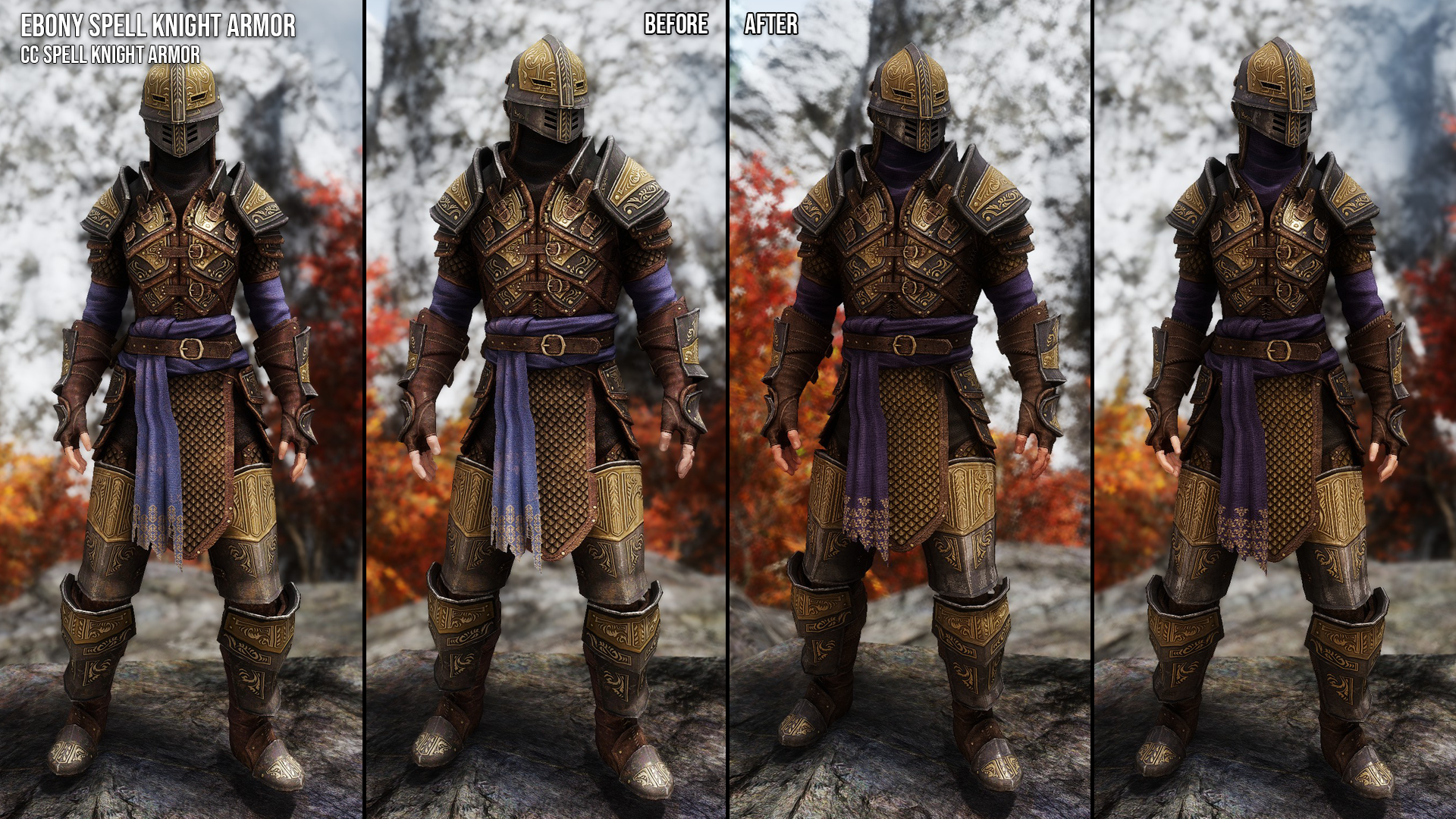 Spell Knight Armors Retexture SE mod for The Elder Scrolls V: Skyrim Special Edition