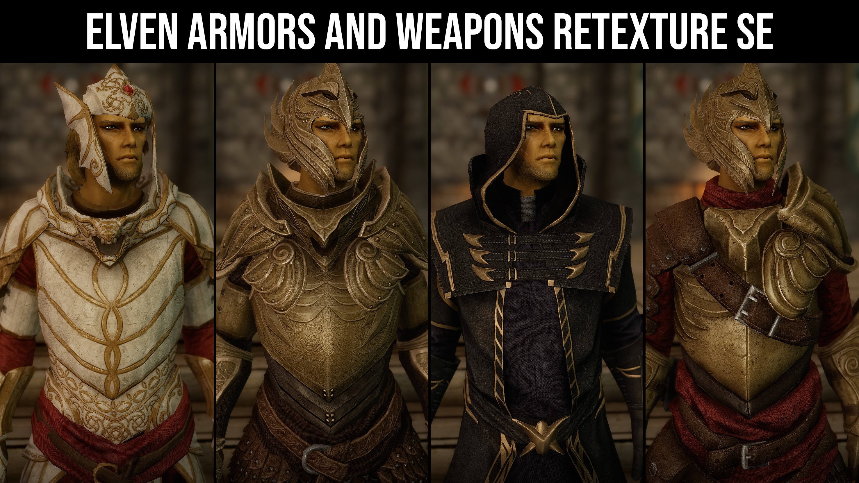 Elven Armors and Weapons Retexture SE mod for The Elder Scrolls V: Skyrim Special Edition