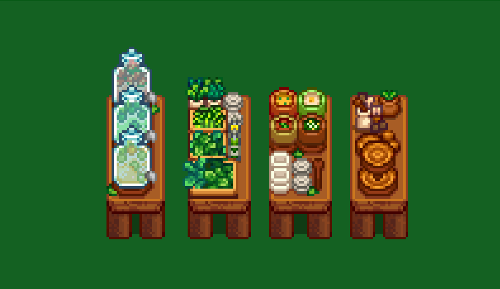 HxW Forest Cafe Furniture mod for Stardew Valley