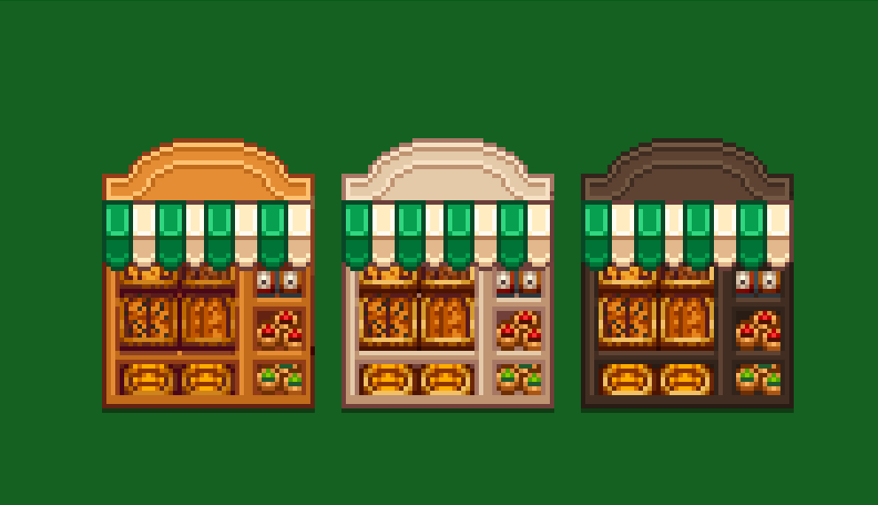 HxW Forest Cafe Furniture mod for Stardew Valley