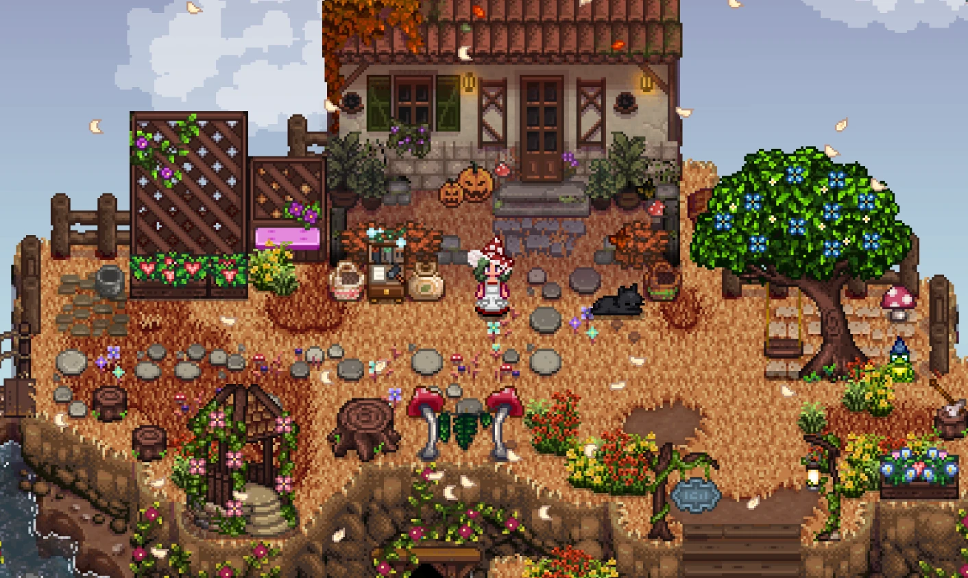 HxW Fairy Garden Outdoor Furniture mod for Stardew Valley