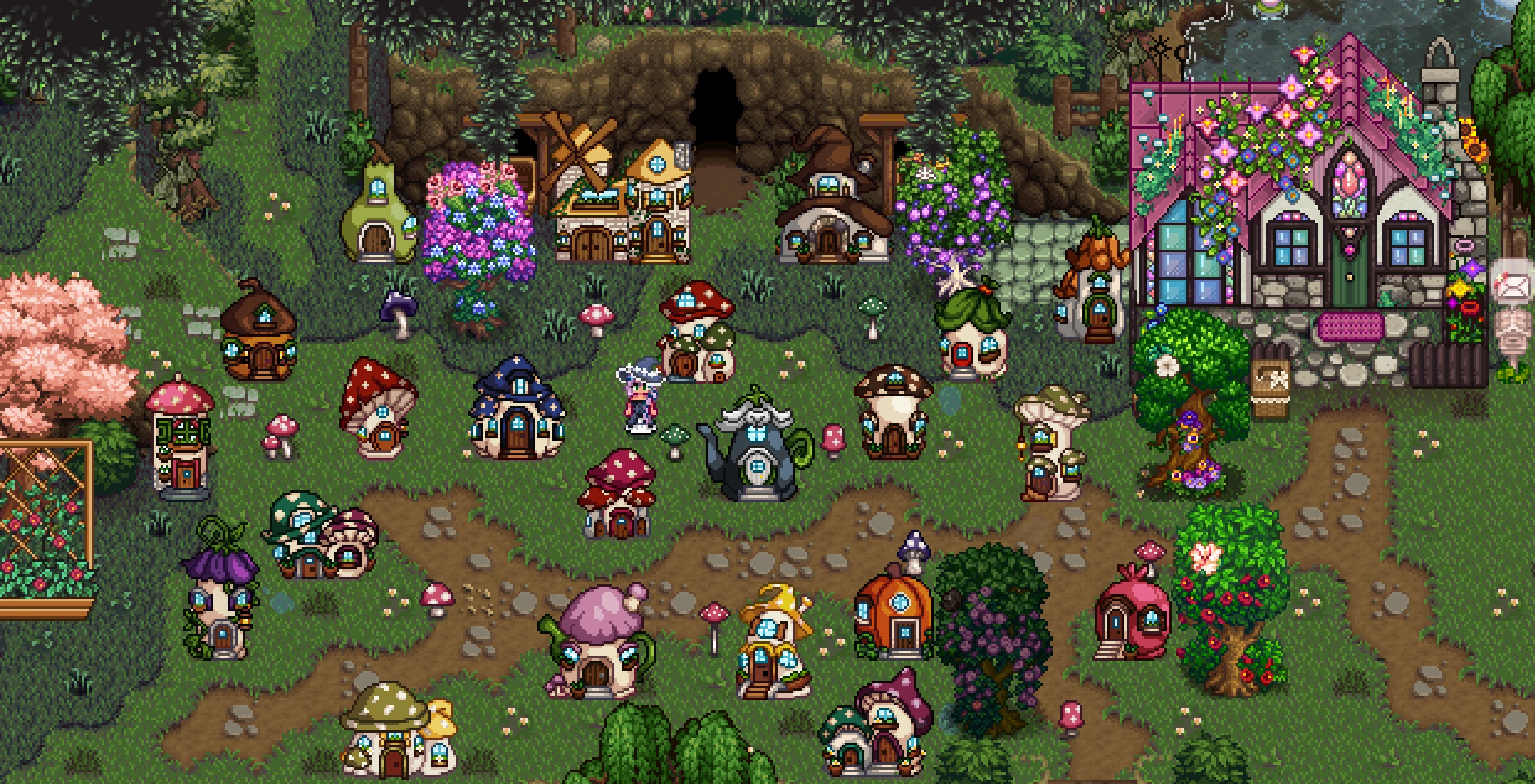 HxW Fairy Garden Outdoor Furniture mod for Stardew Valley