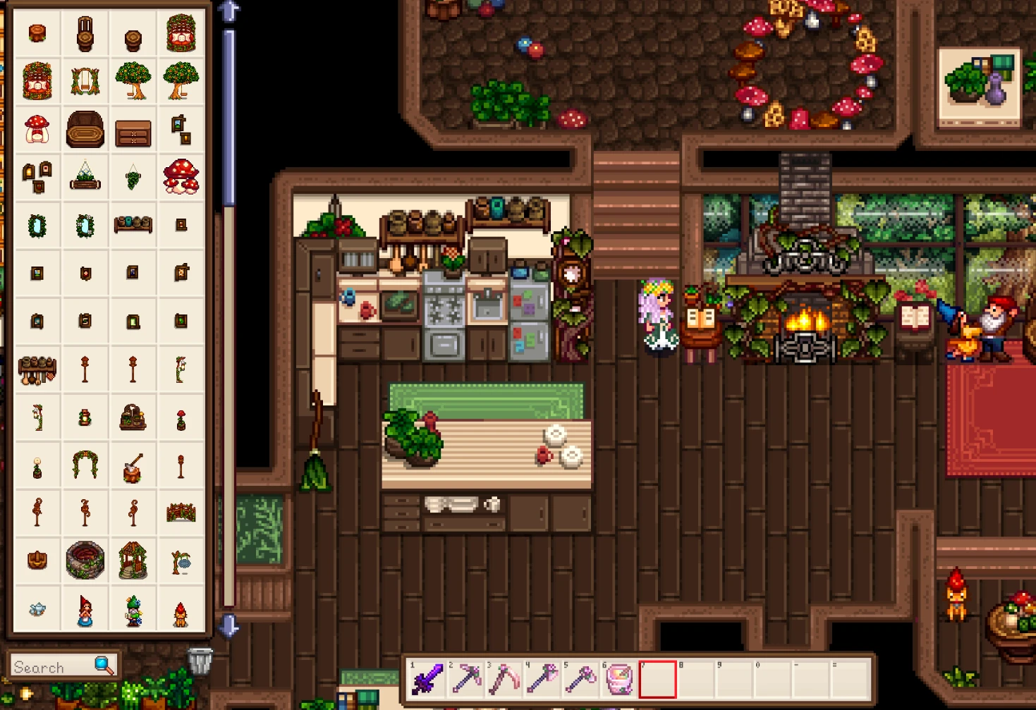 HxW Fairy Garden Indoor Furniture mod for Stardew Valley