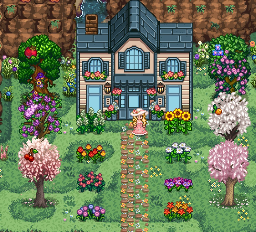HxW Buildable Flower Shop mod for Stardew Valley