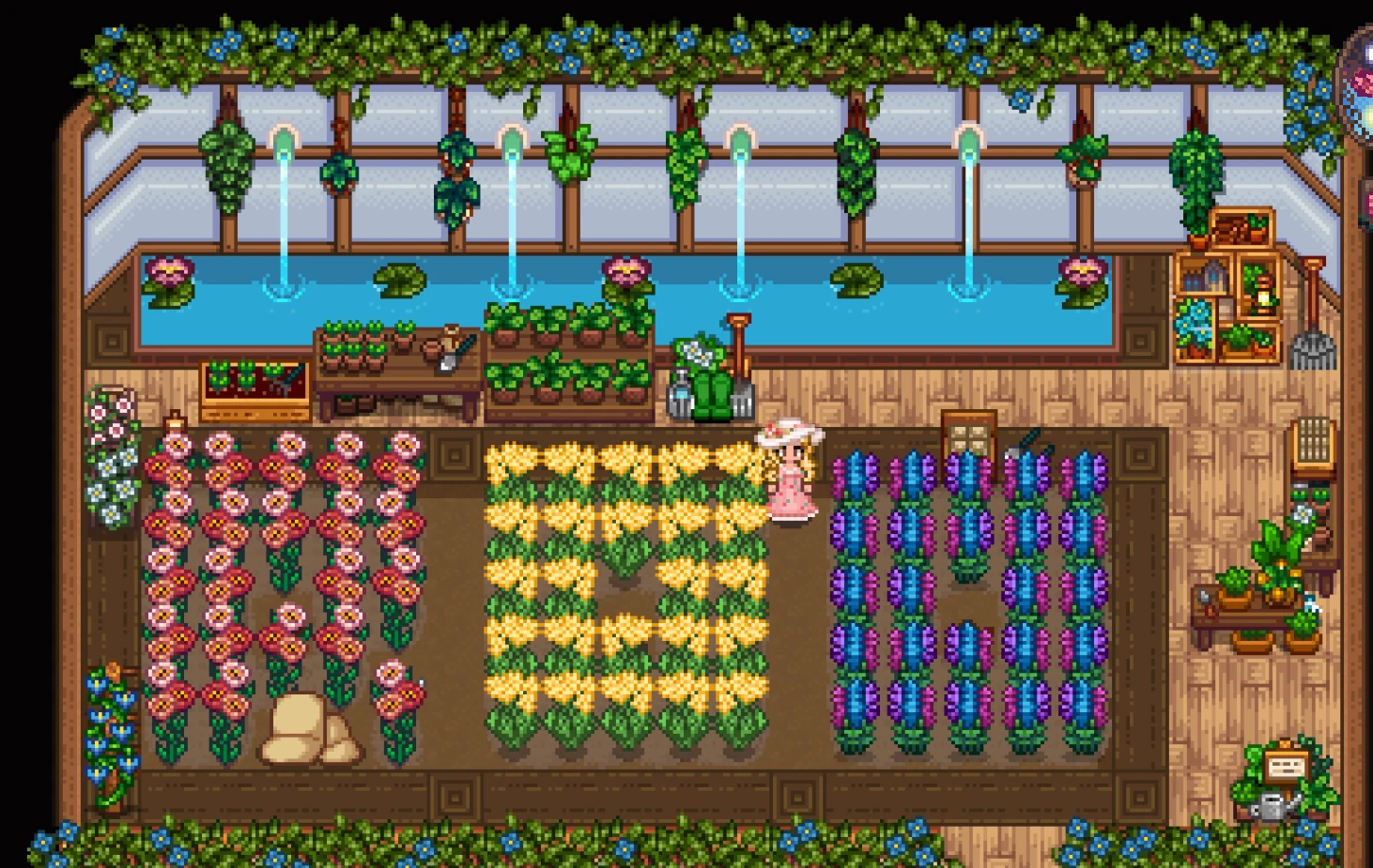 HxW Buildable Flower Shop mod for Stardew Valley