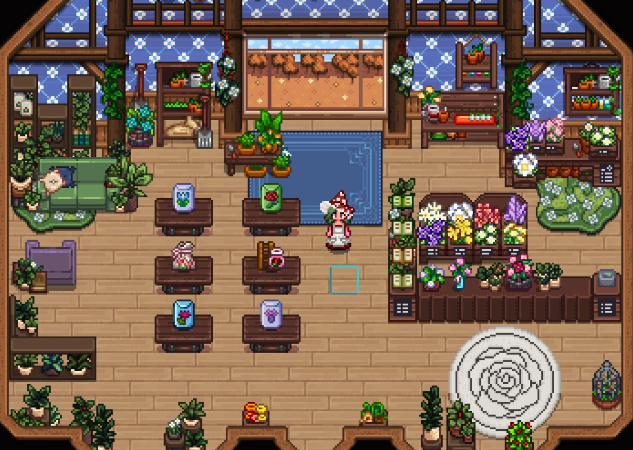 HxW Greenhouse Furniture mod for Stardew Valley