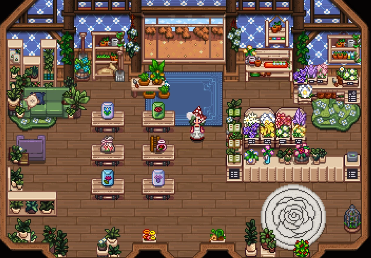 HxW Greenhouse Furniture mod for Stardew Valley