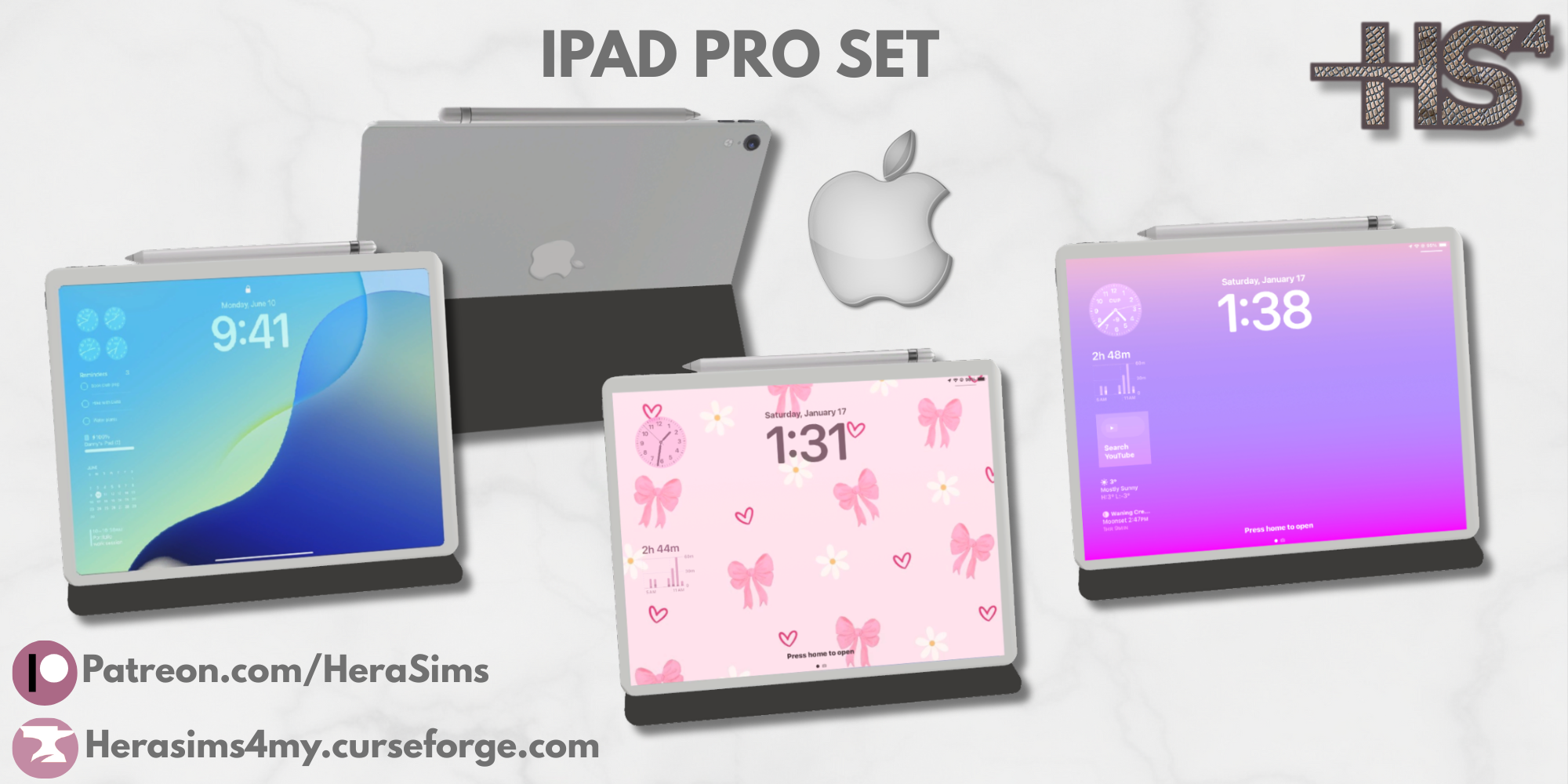 Ipad PRO set mod for The Sims 4 