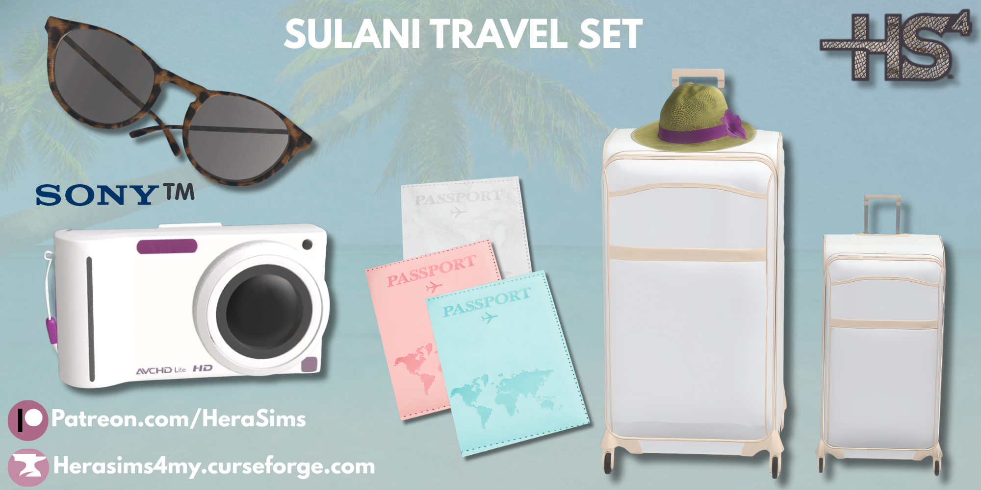 Sulani Travel set mod for The Sims 4 