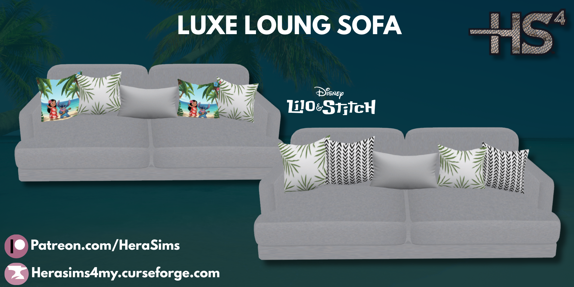 Luxe Loung Sofa mod for The Sims 4 