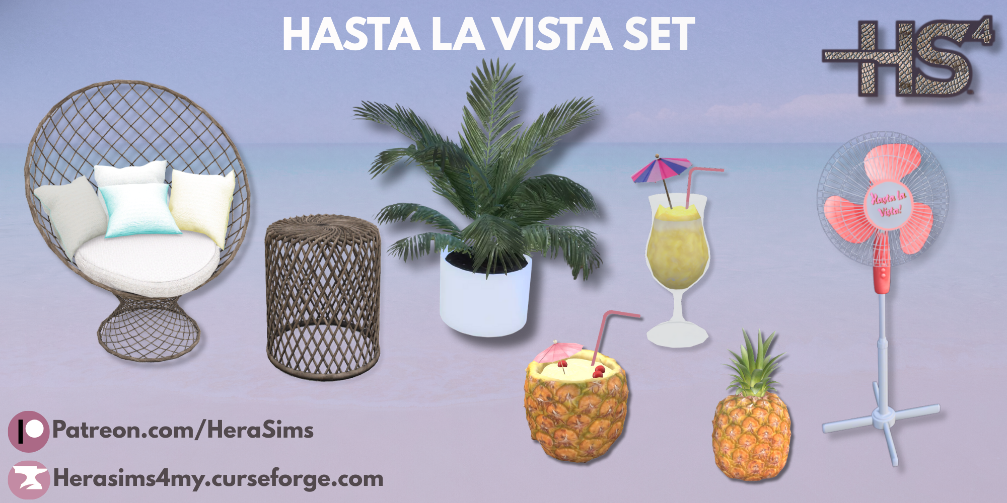 Hasta la vista set mod for The Sims 4 