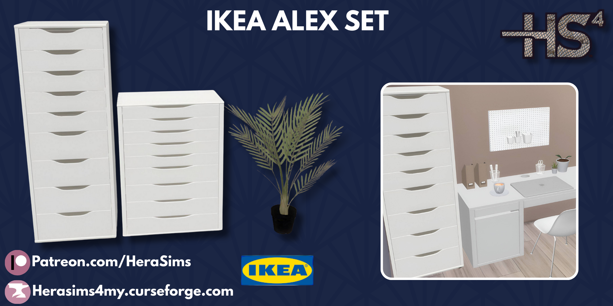 IKEA Alex set mod for The Sims 4 