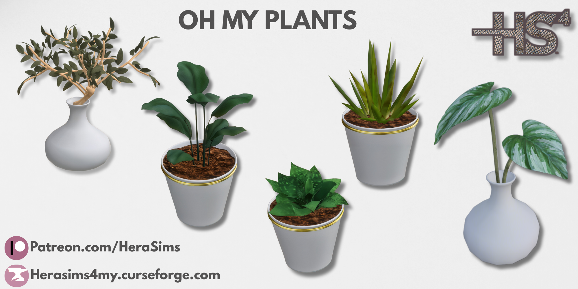 Oh my plants mod for The Sims 4 