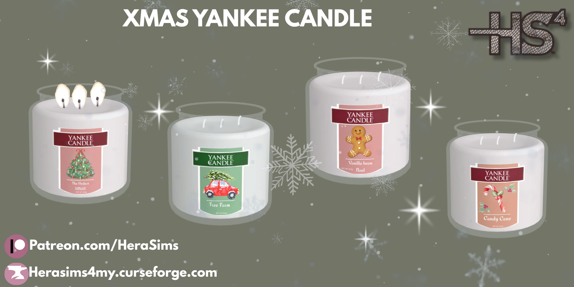 XMAS Yankee candle mod for The Sims 4 