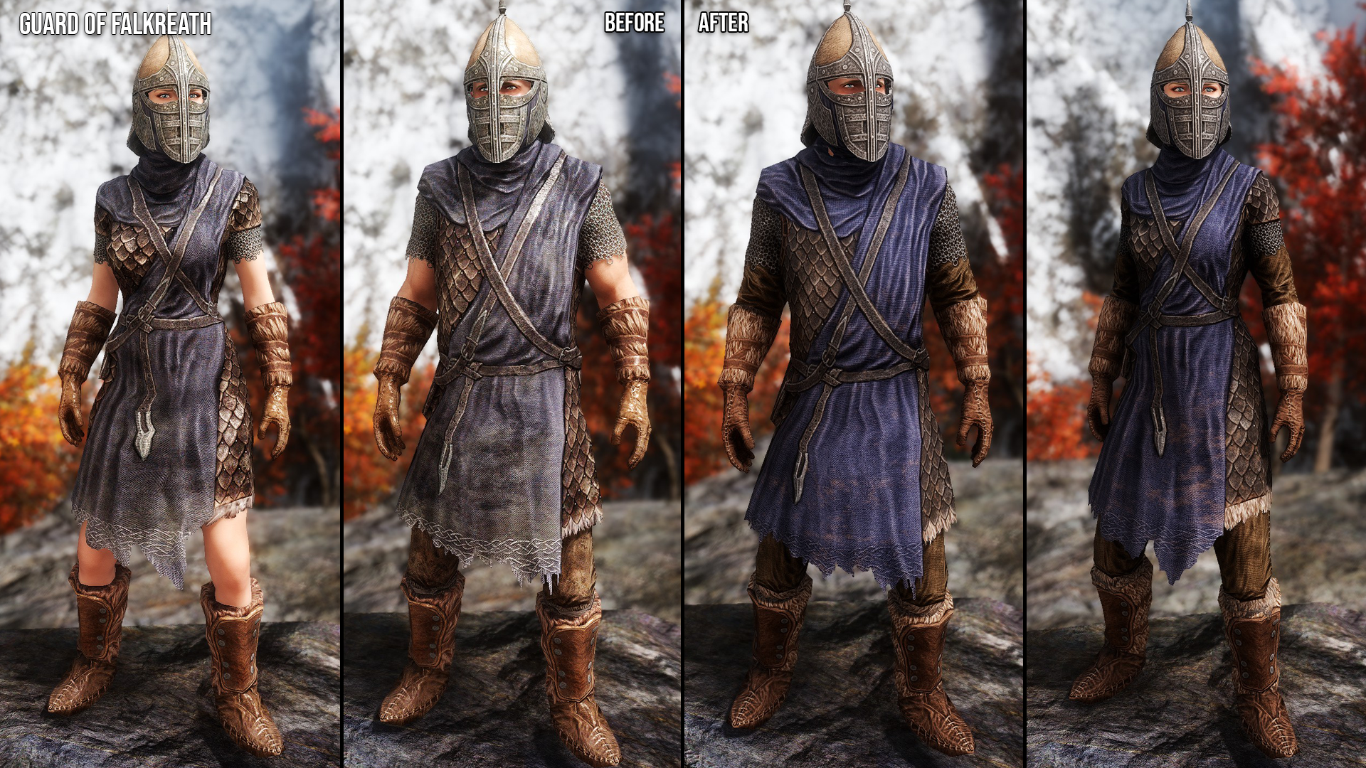 Guards and Stormcloaks Armors Retexture SE mod for The Elder Scrolls V: Skyrim Special Edition