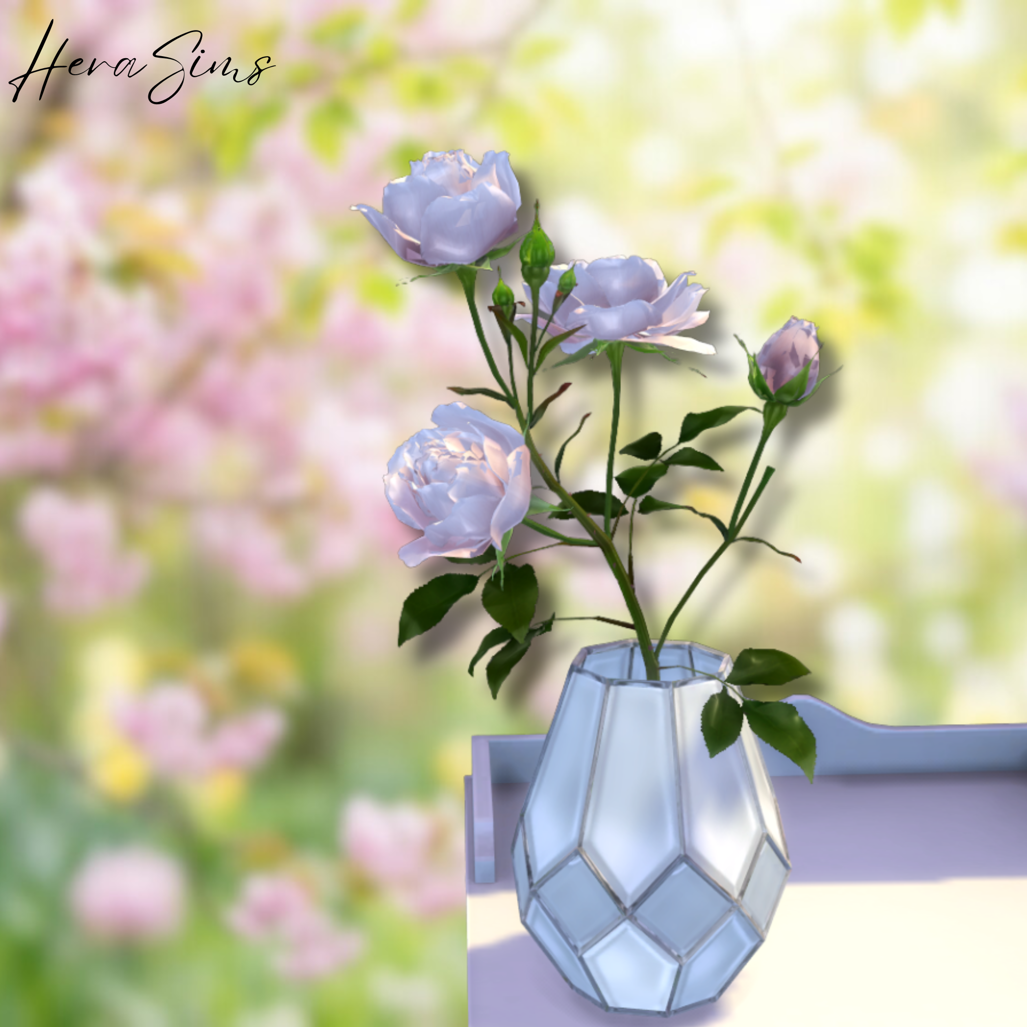 Luxe roses set mod for The Sims 4 