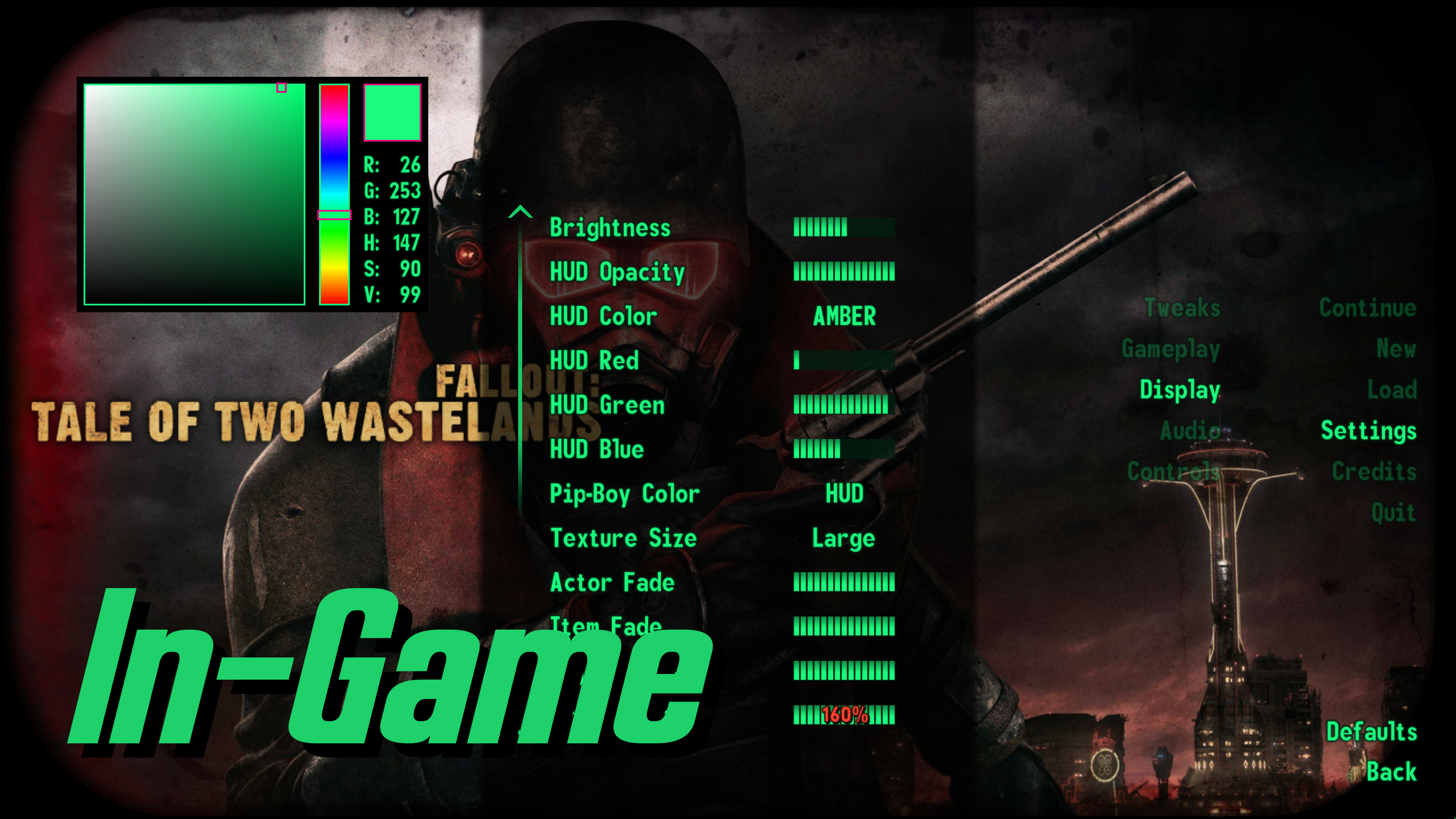 HSV Color Picker mod for Fallout: New Vegas
