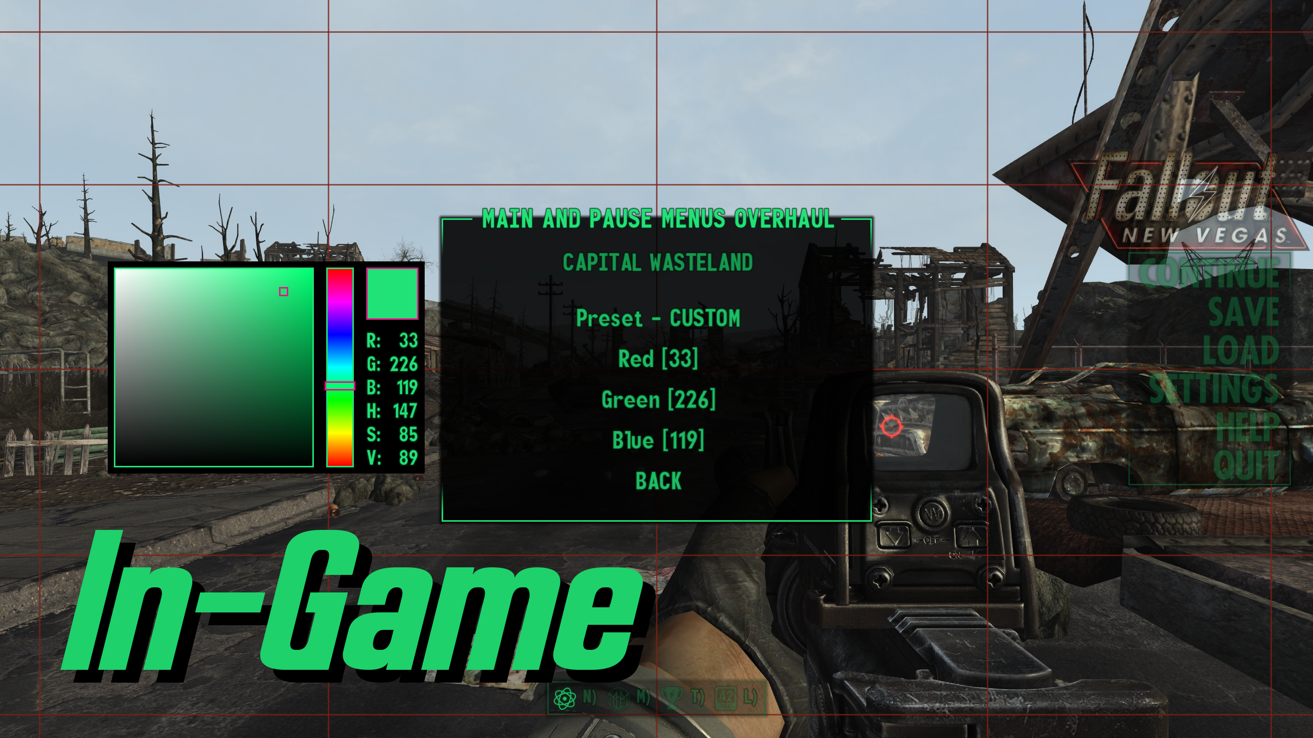 HSV Color Picker mod for Fallout: New Vegas